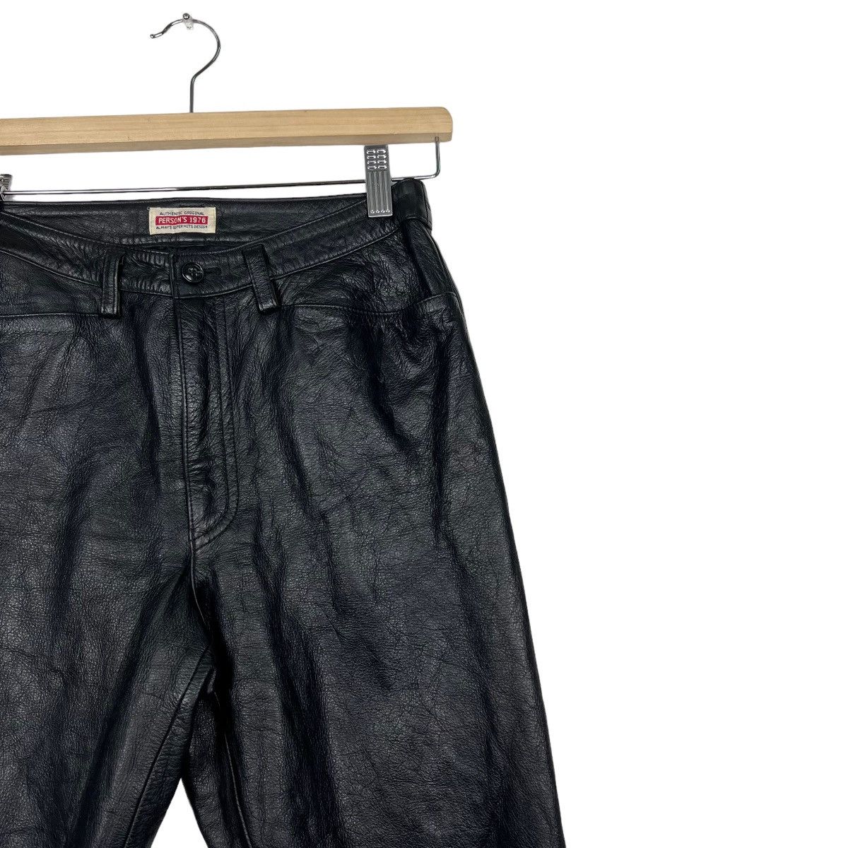 Japanese Brand 🔥 VINTAGE PERSONS LEATHER TROUSER PANT Size US 26 / EU 42 - 6 Thumbnail