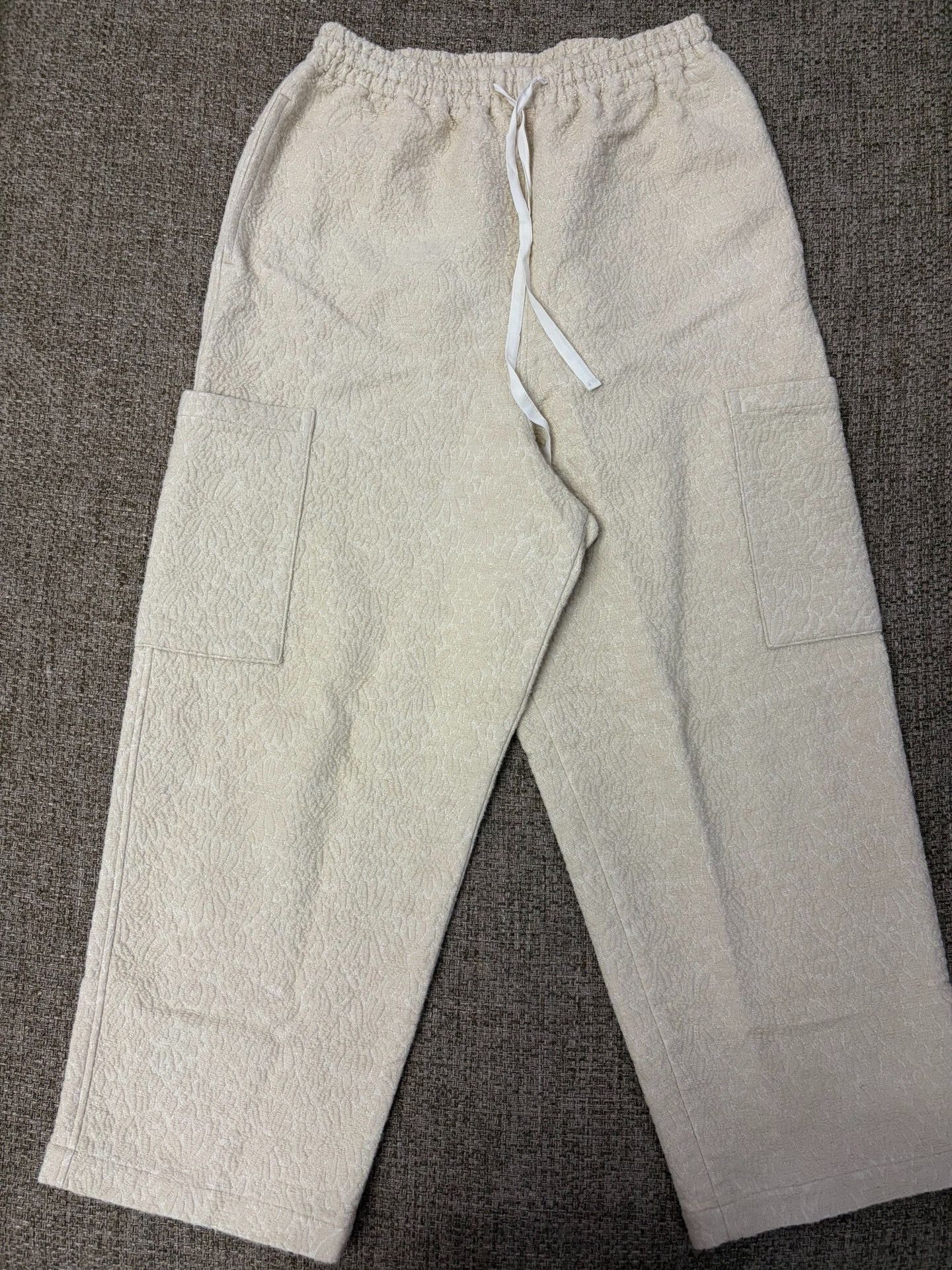 Japanese Brand Susuri 23AW Textured Cargo Pants Size 23" - 1 Thumbnail