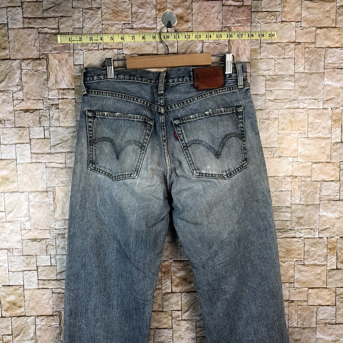 Levi's Levis Blue Distressed ripped cobain Denim Pants #A1135 Size US 32 / EU 48 - 14 Thumbnail