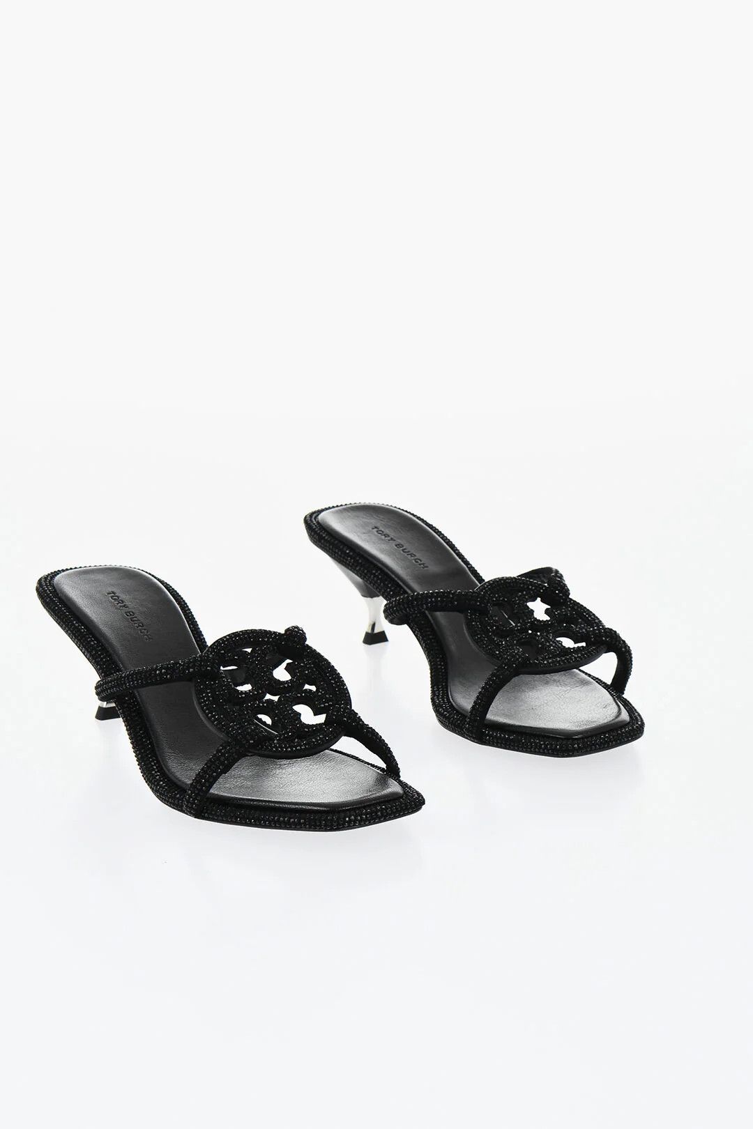 Tory Burch og1mm0426 Rhinestones Sandals in Black Size US 11 / IT 41 - 3 Thumbnail