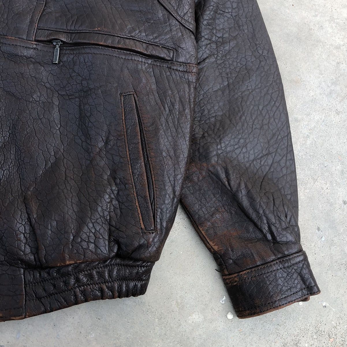 Japanese Brand Vintage Man Mirage Sheepskin Bomber Jacket Size US L / EU 52-54 / 3 - 5 Thumbnail