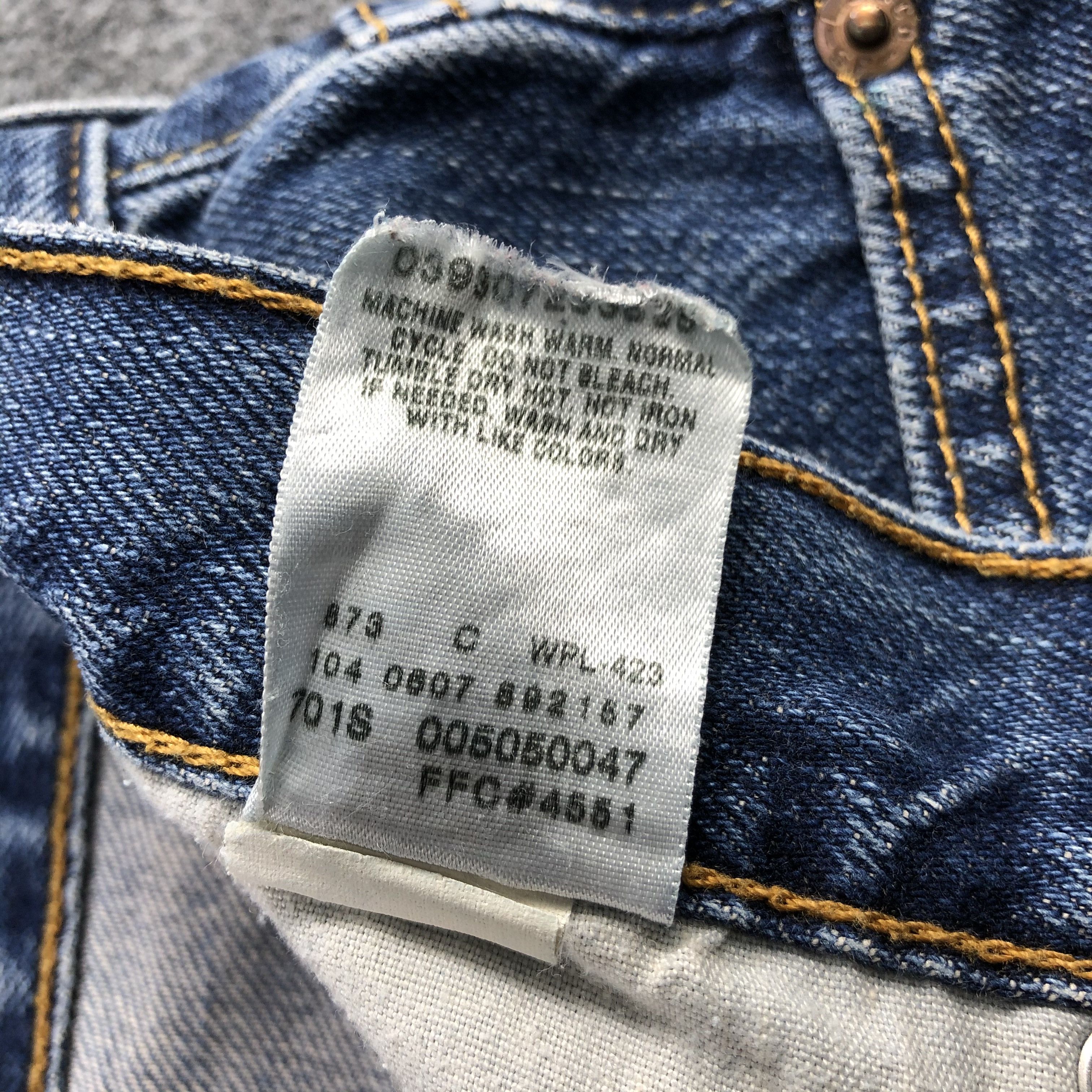 Levi's Vintage Blue Wash Levis 505 Jeans-J1660 Size US 40 / EU 56 - 12 Thumbnail