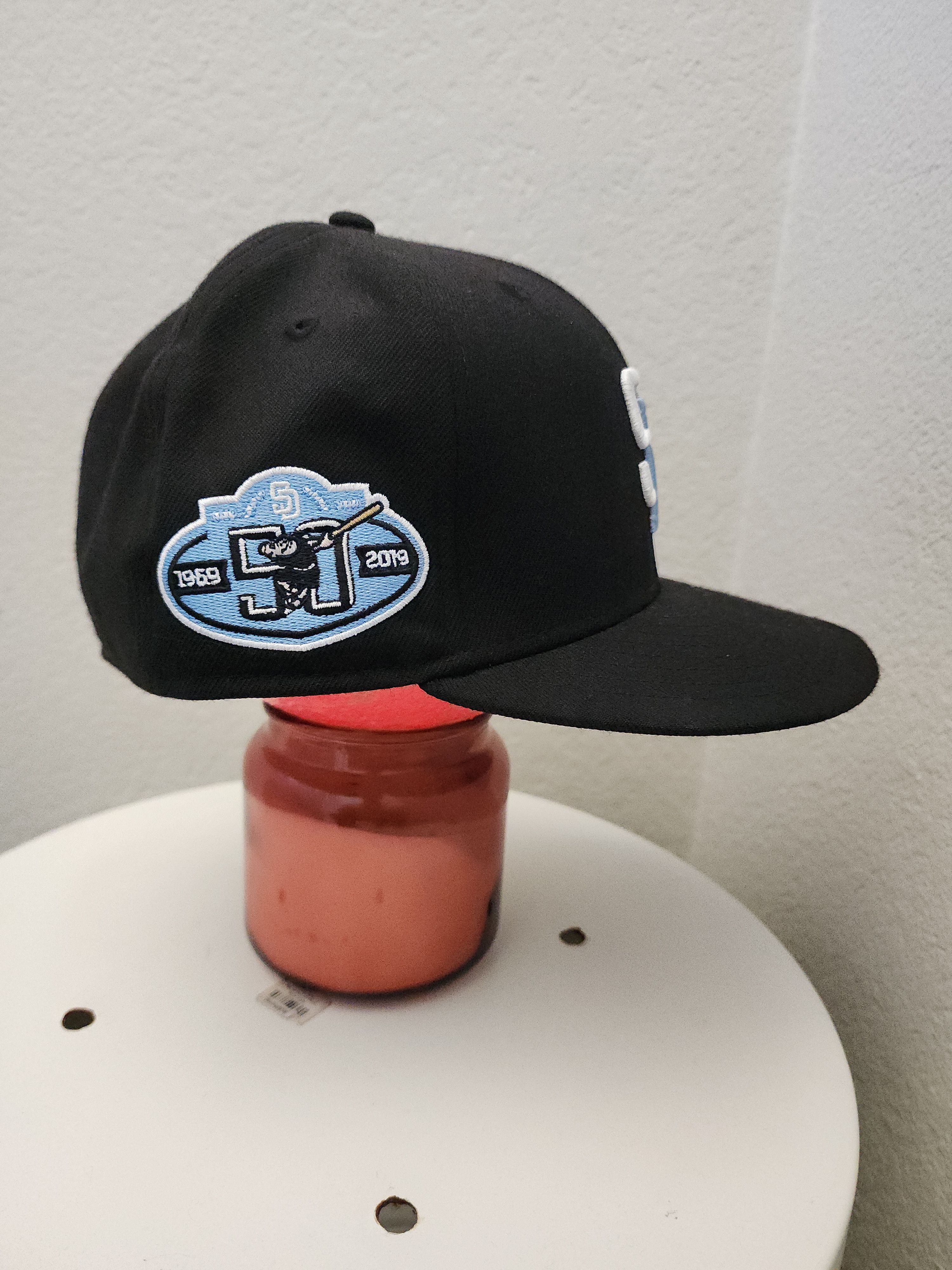 New Era San Diego Padres New Era Fitted 59Fifty 7 1/4 Black Size ONE SIZE - 3 Thumbnail