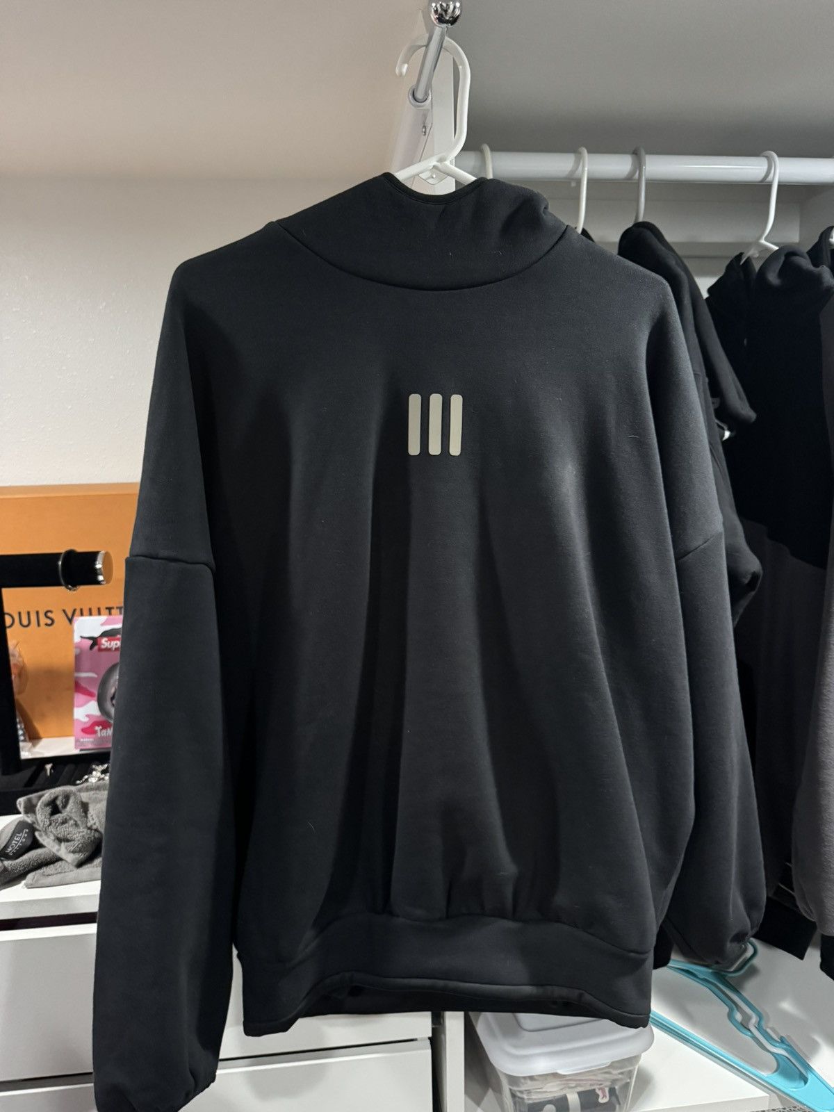 Adidas × Fear of God Fear of God x Adidas athletics heavy fleece hoodie new black Size US XS / EU 42 / 0 - 2 Thumbnail