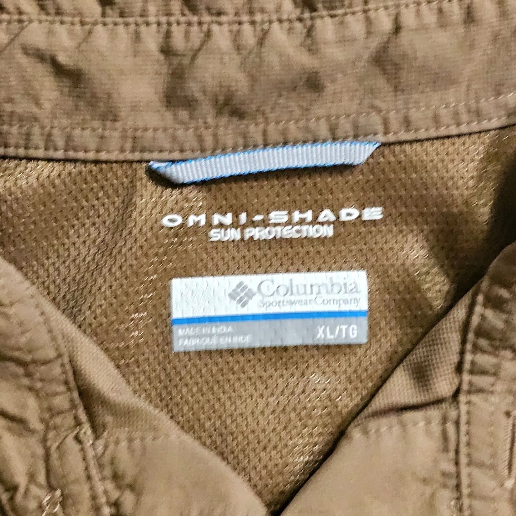 Vintage Columbia Shirt Mens XL Brown Tan OmniShade Button Fishing Outdoor Nylon Casual Mens Size US XL / EU 56 / 4 - 3 Thumbnail