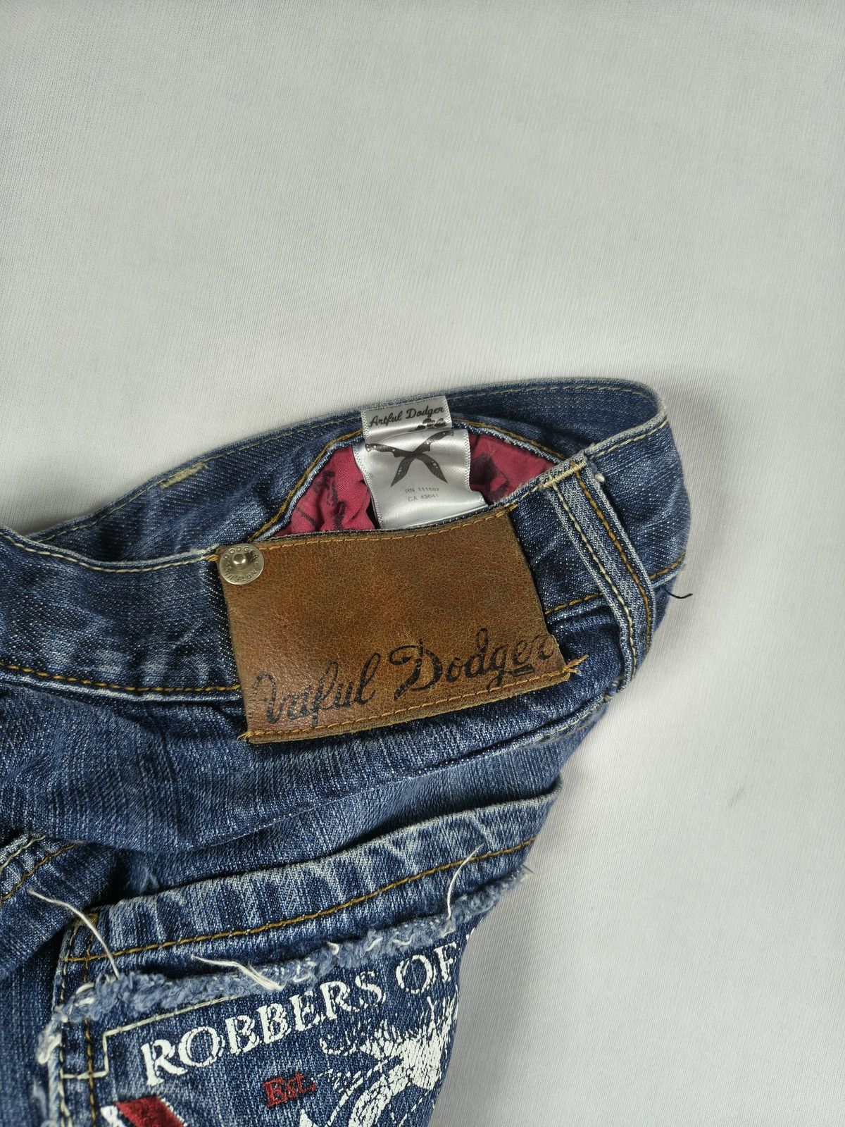 Artful Dodger Y2K Grunge Robbers Of The Grave Artful Dodger Jeans (043) Size US 32 / EU 48 - 11 Thumbnail