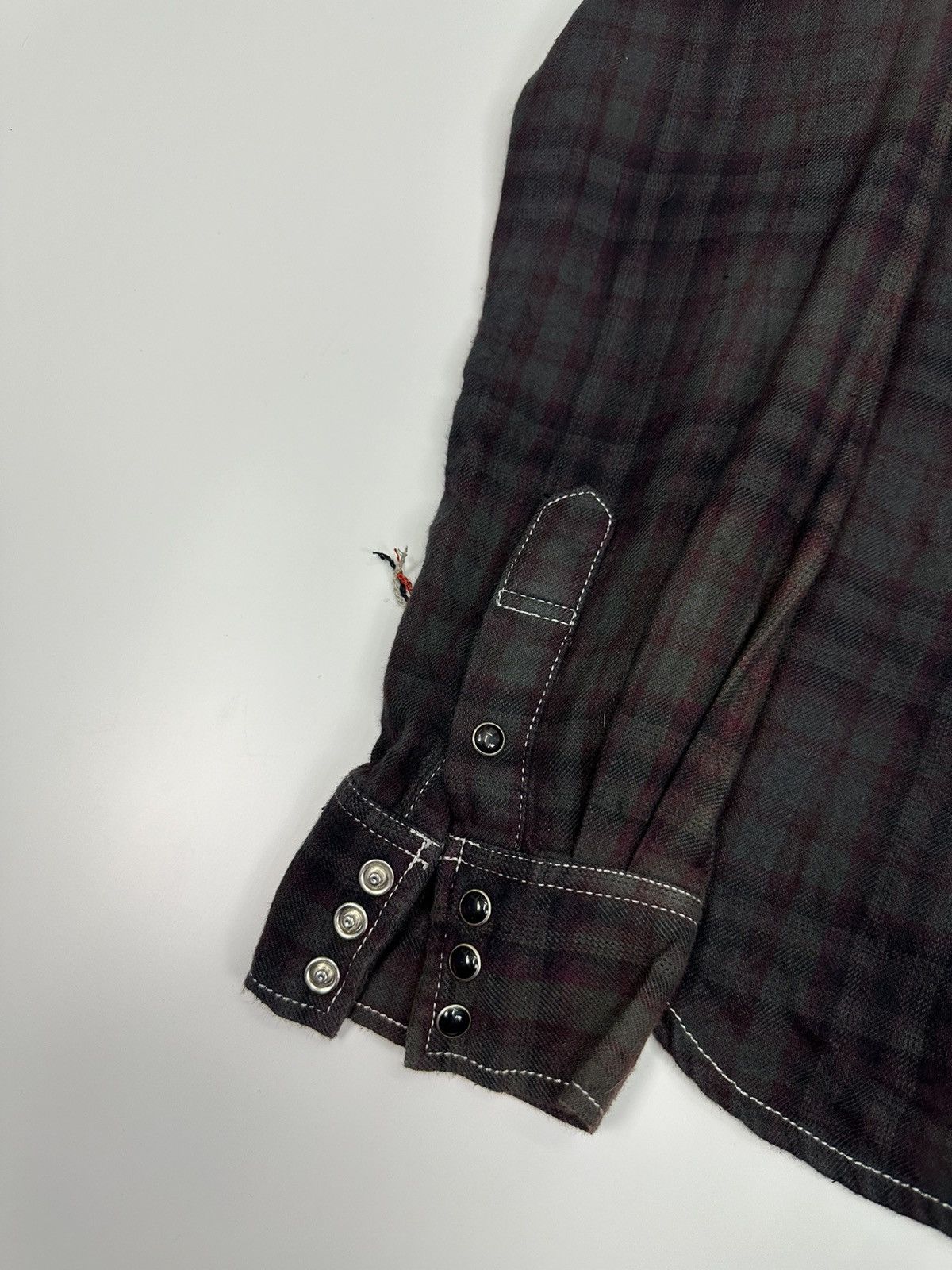 Le Grande Bleu (L.G.B.) 70s Flagstaff Union Made Vintage Flannel Shirt A649 Size US L / EU 52-54 / 3 - 5 Thumbnail