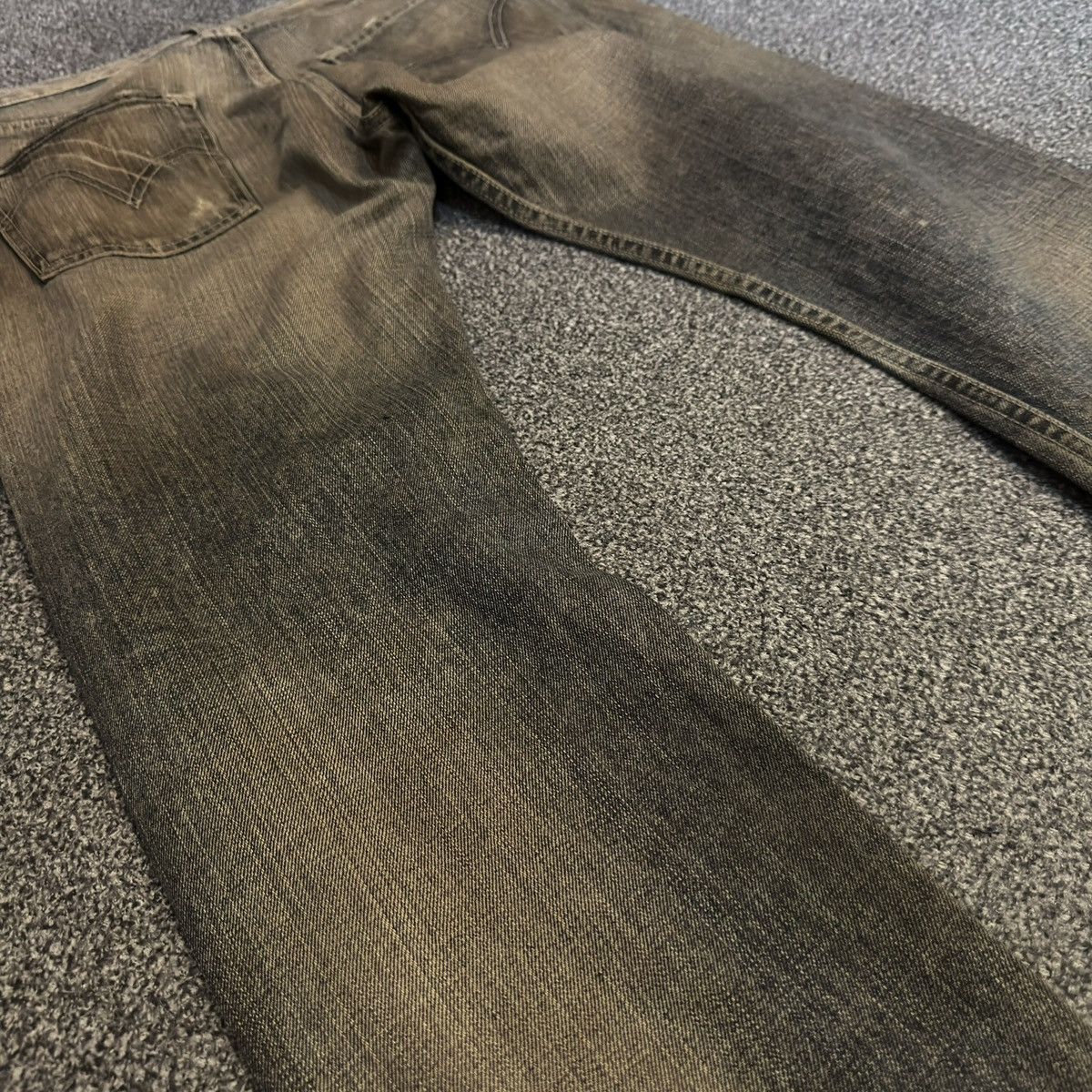 Engineered Garments × Levi's Vintage Y2K Levis 505 Statement Piece Mud Wash Grunge Denim Size US 32 / EU 48 - 4 Thumbnail