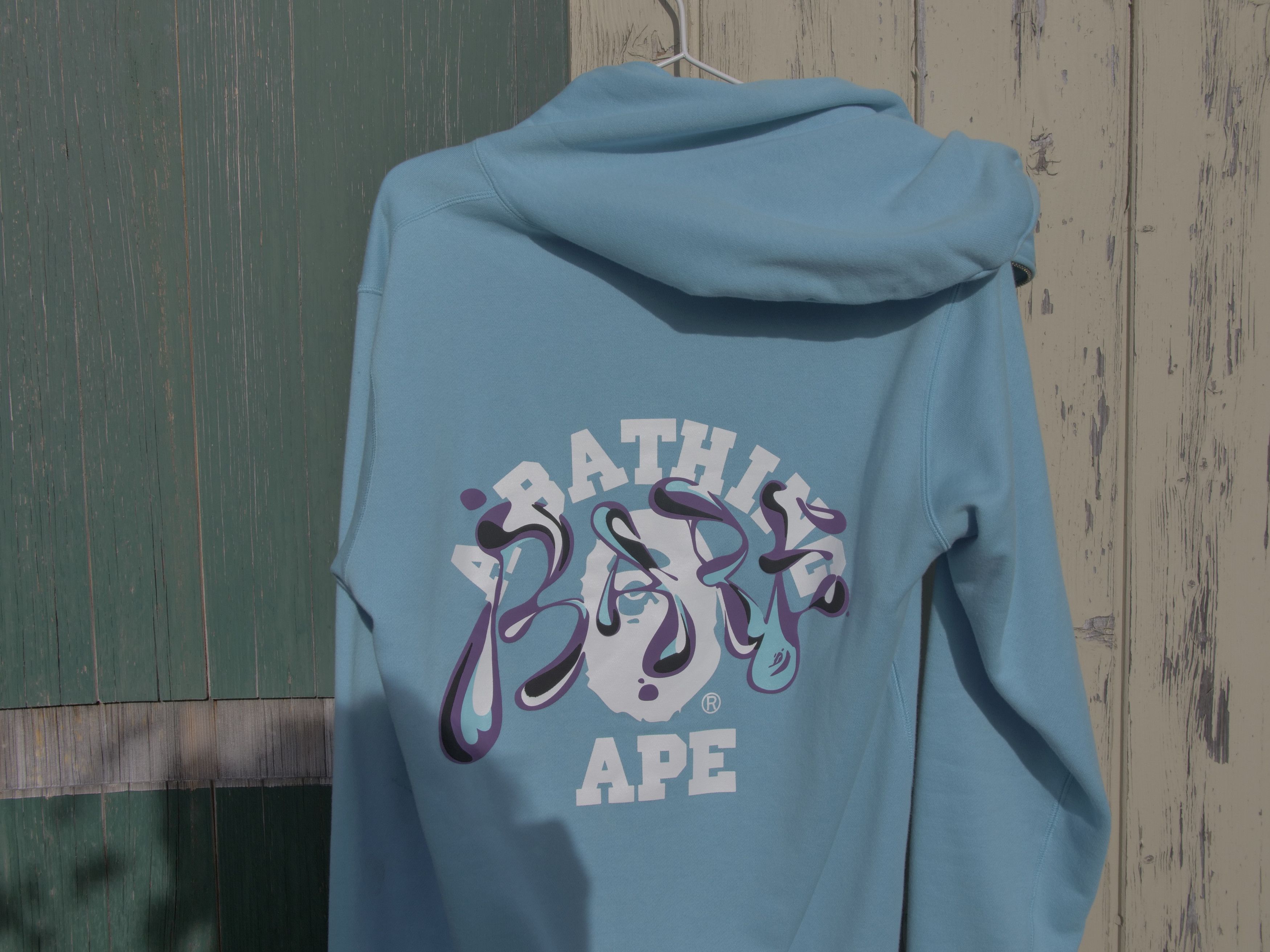 Bape Marble Camo Liquid College Full Zip Hoodie Size US L / EU 52-54 / 3 - 1 Thumbnail