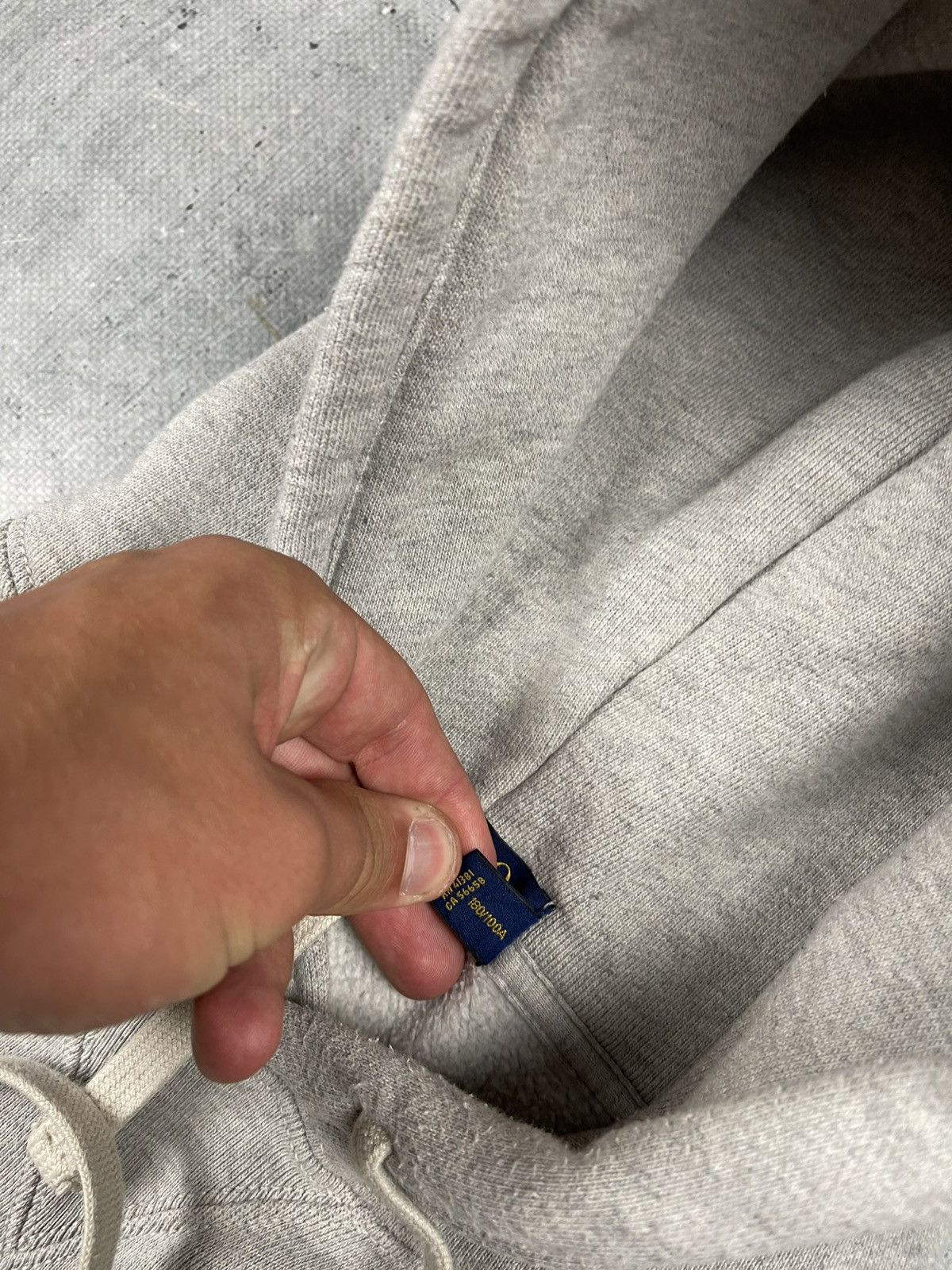 Polo Ralph Lauren VINTAGE Polo Ralph Lauren Hoodie L Gray Fleece Hooded Size US L / EU 52-54 / 3 - 5 Thumbnail