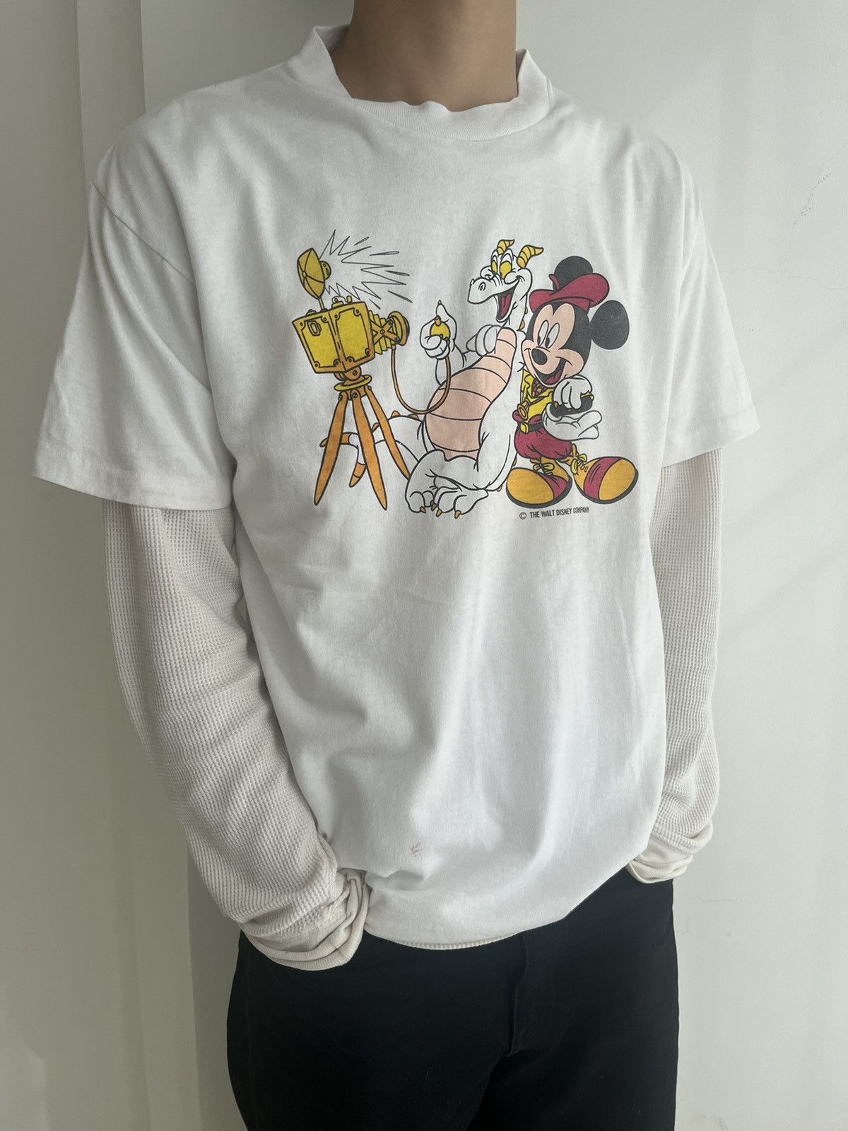 Disney × Vintage ⚠️RARE / Early 90's OG Mickey Mouse Disney Tee Size US L / EU 52-54 / 3 - 5 Thumbnail