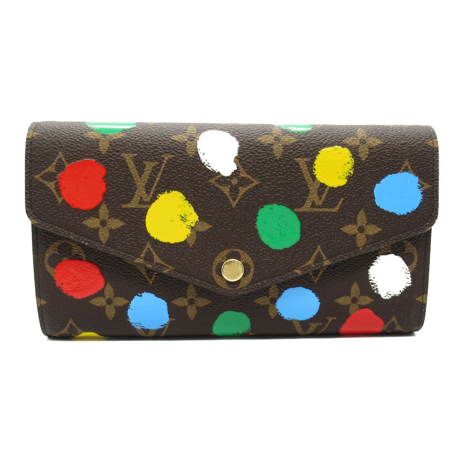 Louis Vuitton Louis Vuitton Louis Vuitton LV×YK Portefeuille Sarah NM Monogram Long Wallet Limited Canvas Long Wallet M81980 Size ONE SIZE - 1 Thumbnail