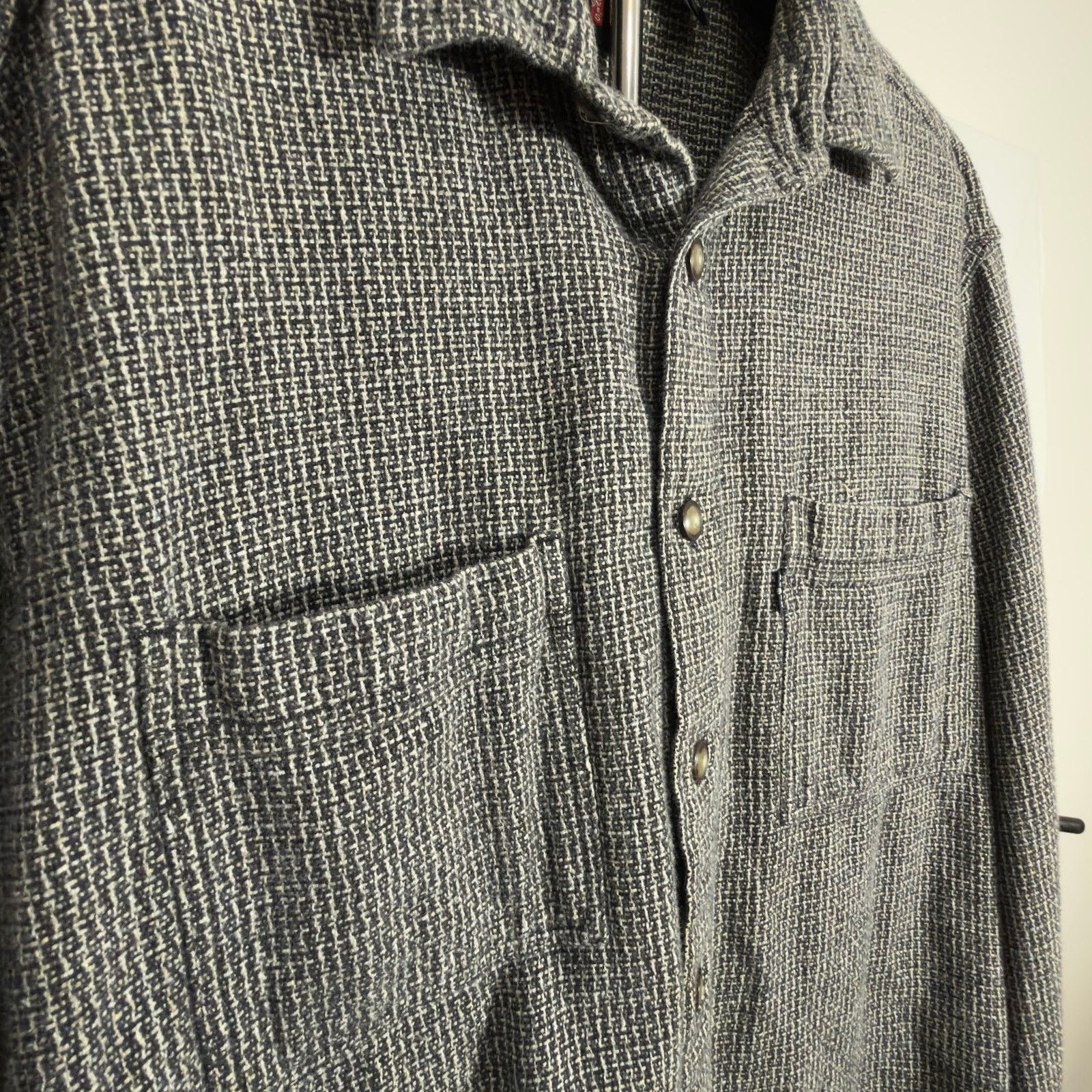 Levi's Vintage Levi's Long Sleeve Tweed Button Up - Men's Large Size US L / EU 52-54 / 3 - 2 Thumbnail