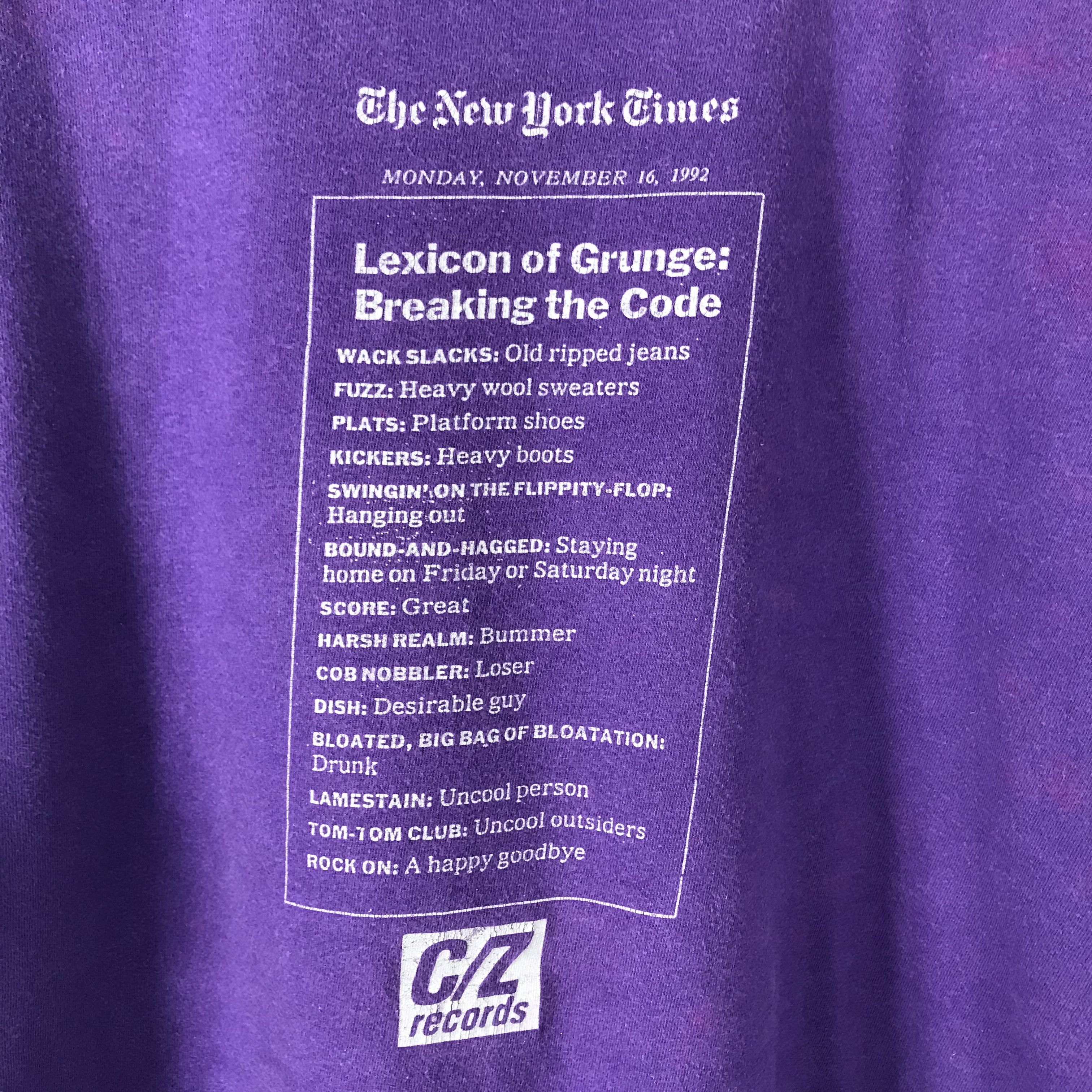 Band Tees vintage harsh realm breaking code grunge Record Label cobain Size US XL / EU 56 / 4 - 6 Thumbnail