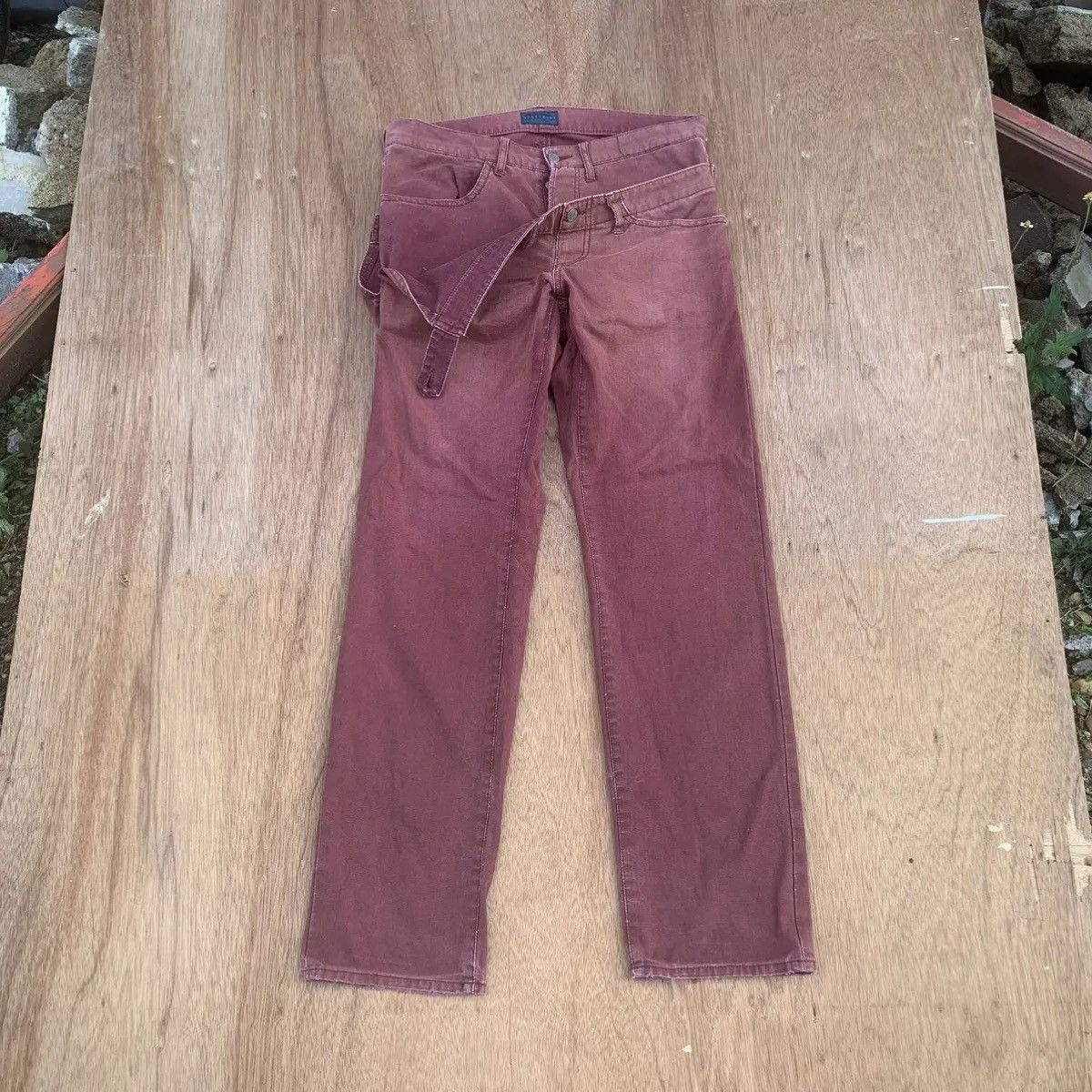 Japanese Brand × RAGEBLUE × Seditionaries 🍁GRAILS🍁RAGEBLUE JEANS FADED DOUBLEWAIST DUCK CANVAS PANTS Size US 32 / EU 48 - 1 Thumbnail