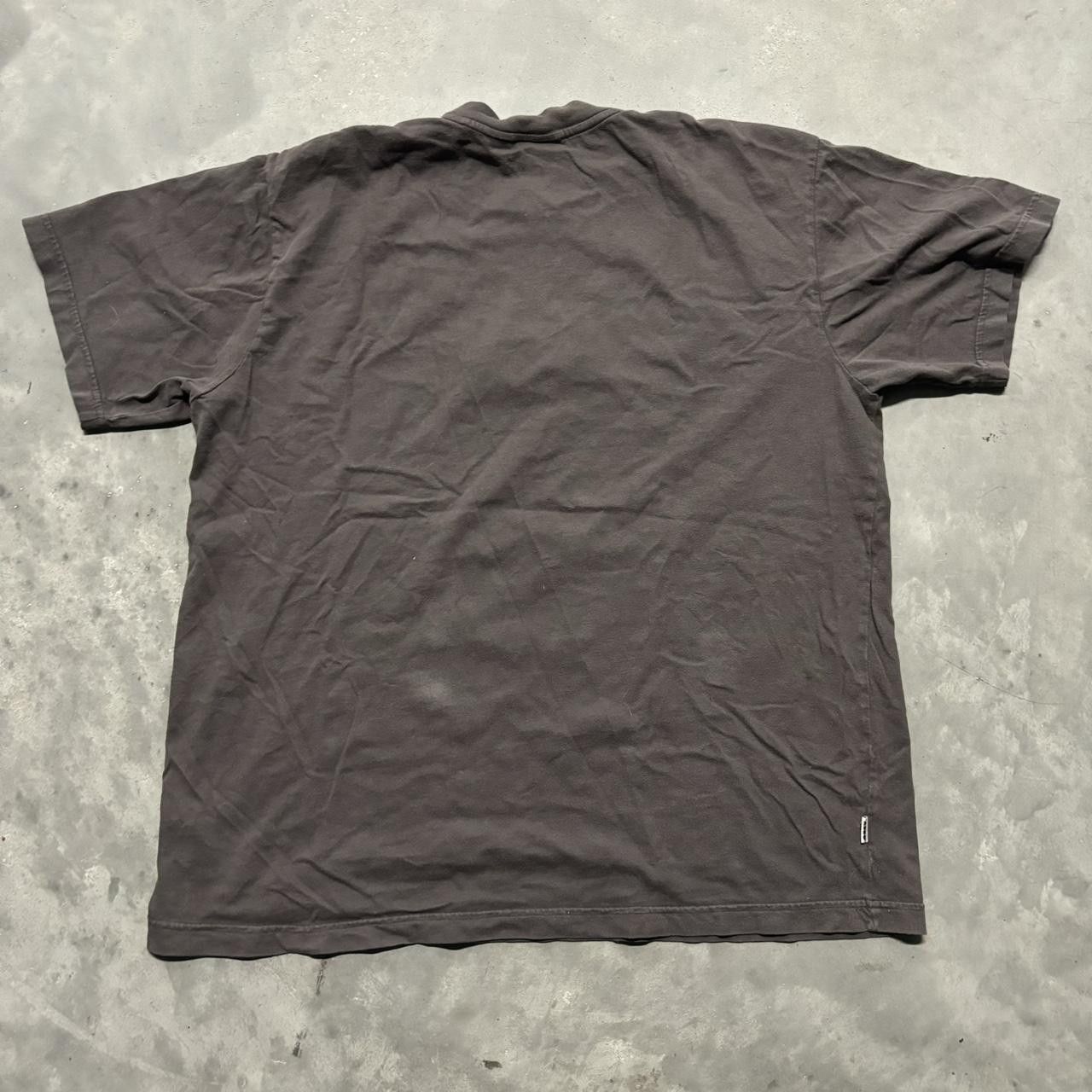 Obey Y2K/2000s Faded Charcoal Grey Obey Embroidered Spellout Tee! Size US L / EU 52-54 / 3 - 5 Thumbnail