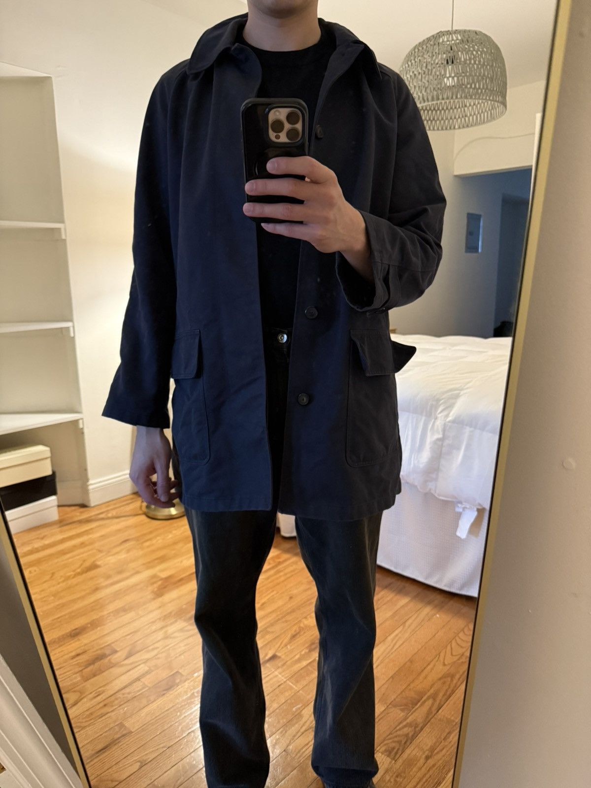 A.P.C. A.P.C. Hooded Spring Jacket / Mac Navy Size M Size US M / EU 48-50 / 2 - 5 Thumbnail