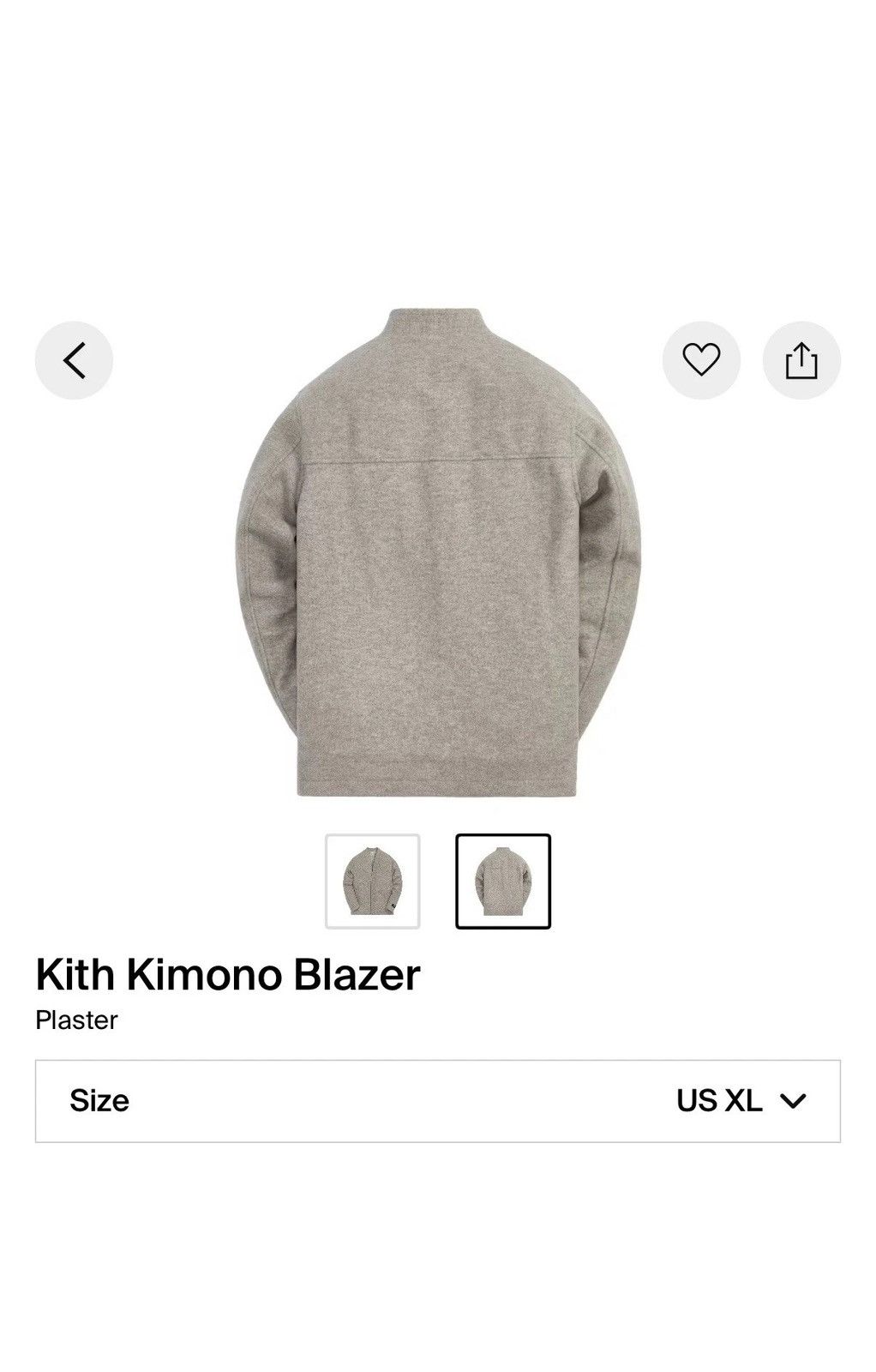 Kith Kith Kimono Blazer Plaster XL Size US XL / EU 56 / 4 - 6 Thumbnail