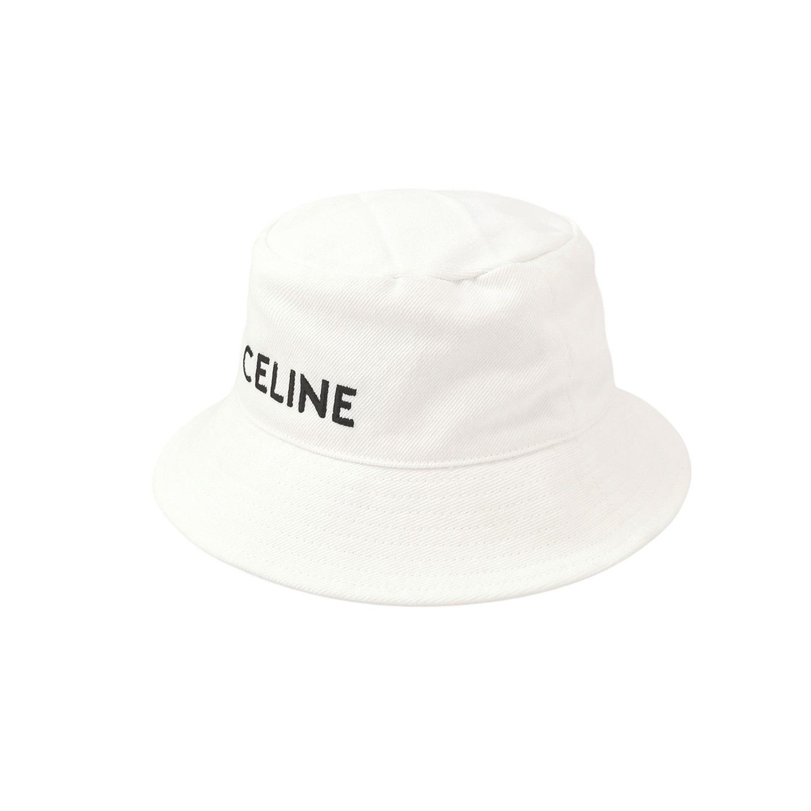 Celine Celine Logo Cotton Bucket Hat Size M Size ONE SIZE - 1 Thumbnail