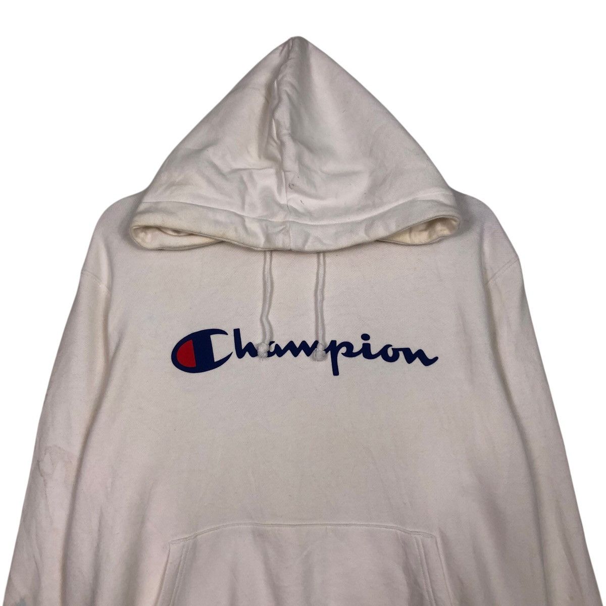 Japanese Brand 📌Vintage Champion Hoodie Pull Over Big Logo Design Size US L / EU 52-54 / 3 - 3 Thumbnail