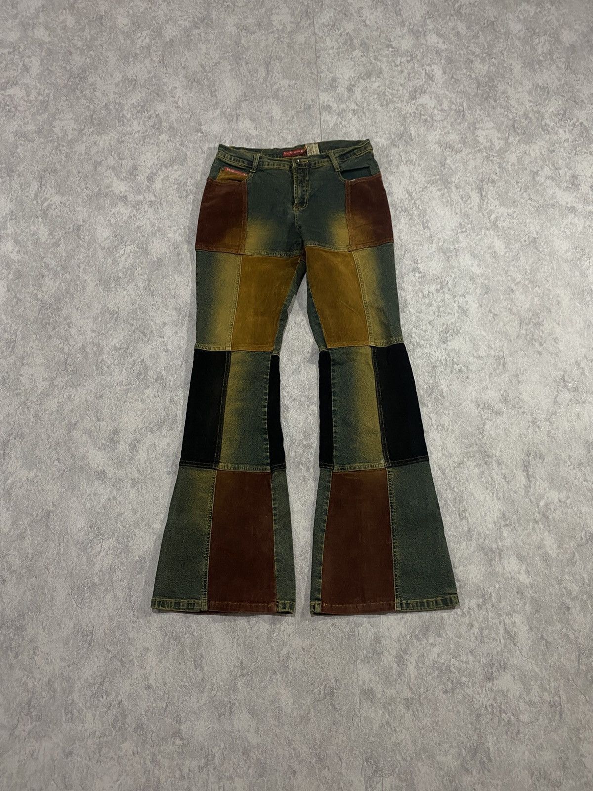 Le Grande Bleu (L.G.B.) Archive Patchwork Flared Denim If Six Was Nine LGB Style Size 31" - 7 Thumbnail