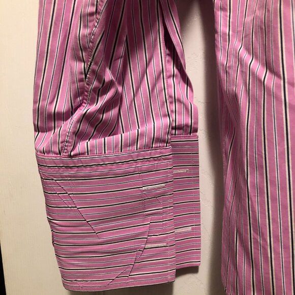 Brooks Brothers brooks brothers men's pink cotton dress shirt size: 17-34 Size US XL / EU 56 / 4 - 5 Thumbnail