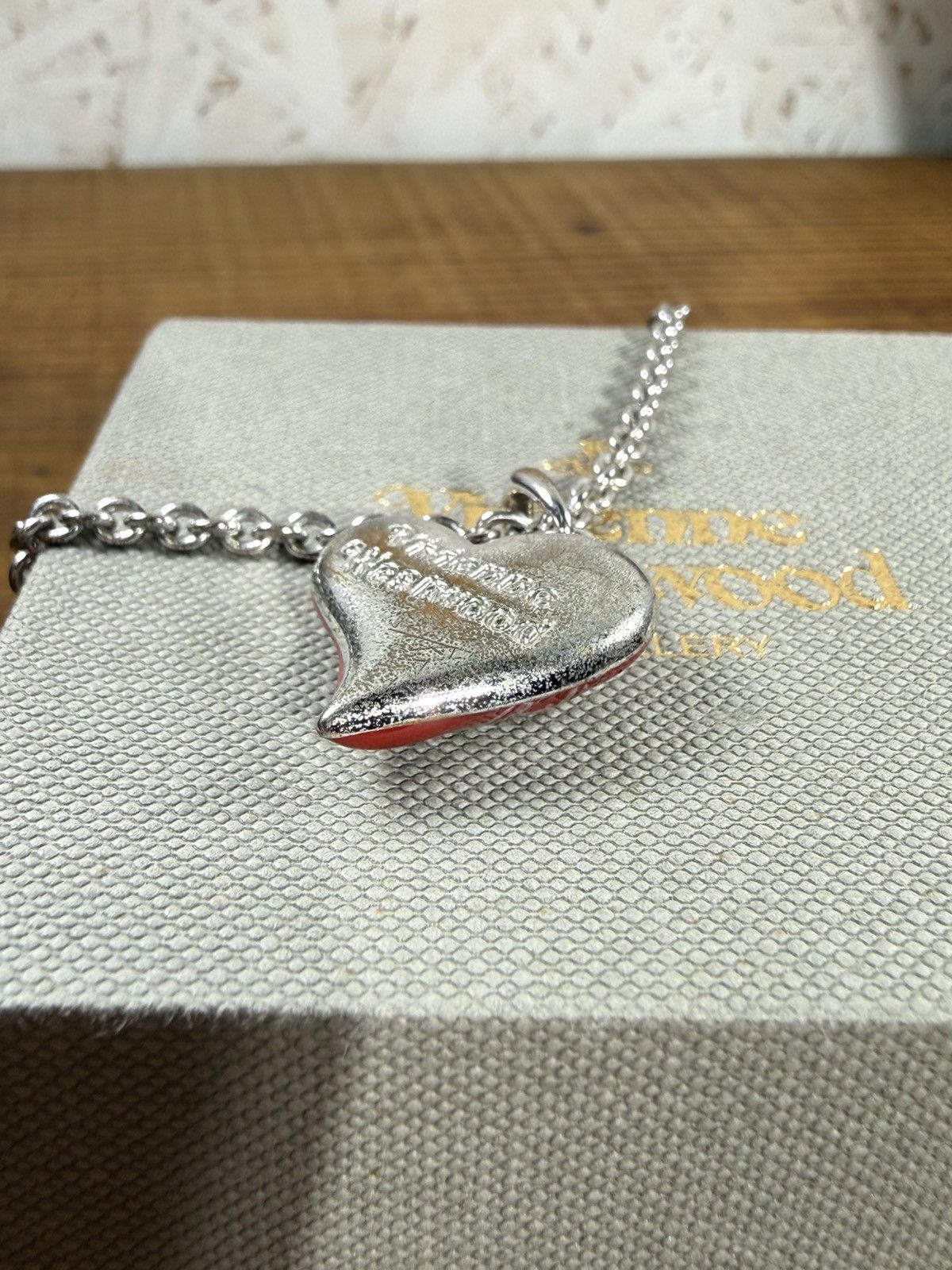 Vivienne Westwood Vivienne Westwood Enamel Heart Pendant Necklace In Red Size ONE SIZE - 9 Thumbnail