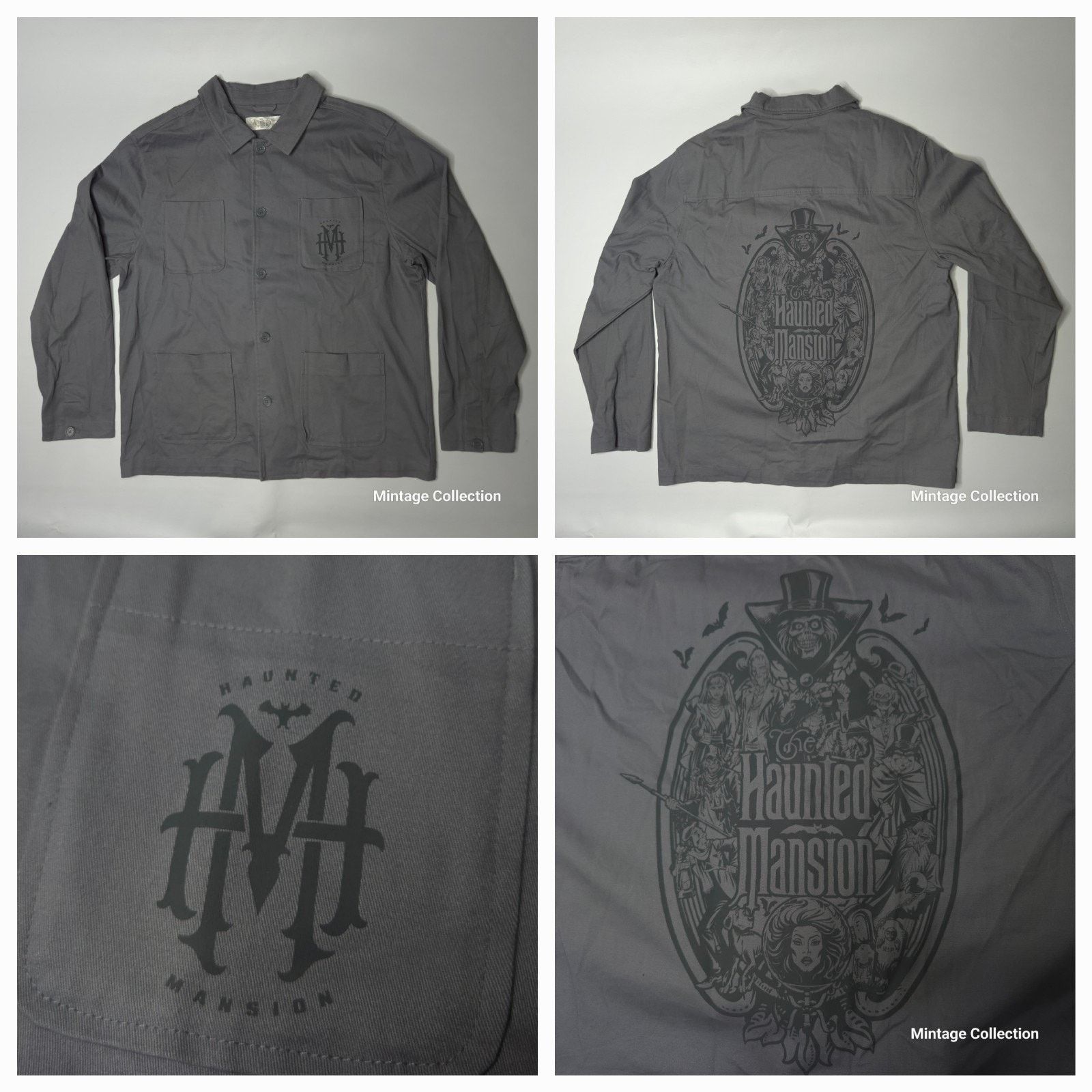 Disney Disney Haunted Mansion Madame Leota Gray Shirt Jacket Coat L Size US L / EU 52-54 / 3 - 1 Thumbnail