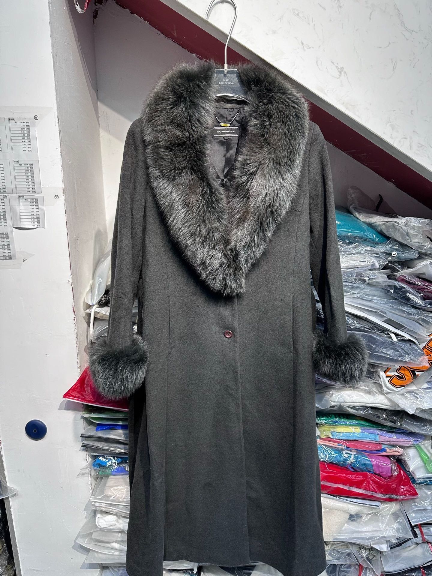 Japanese Brand Compagna Korean Luxury Wool Coat Size XS / US 0-2 / IT 36-38 - 1 Thumbnail