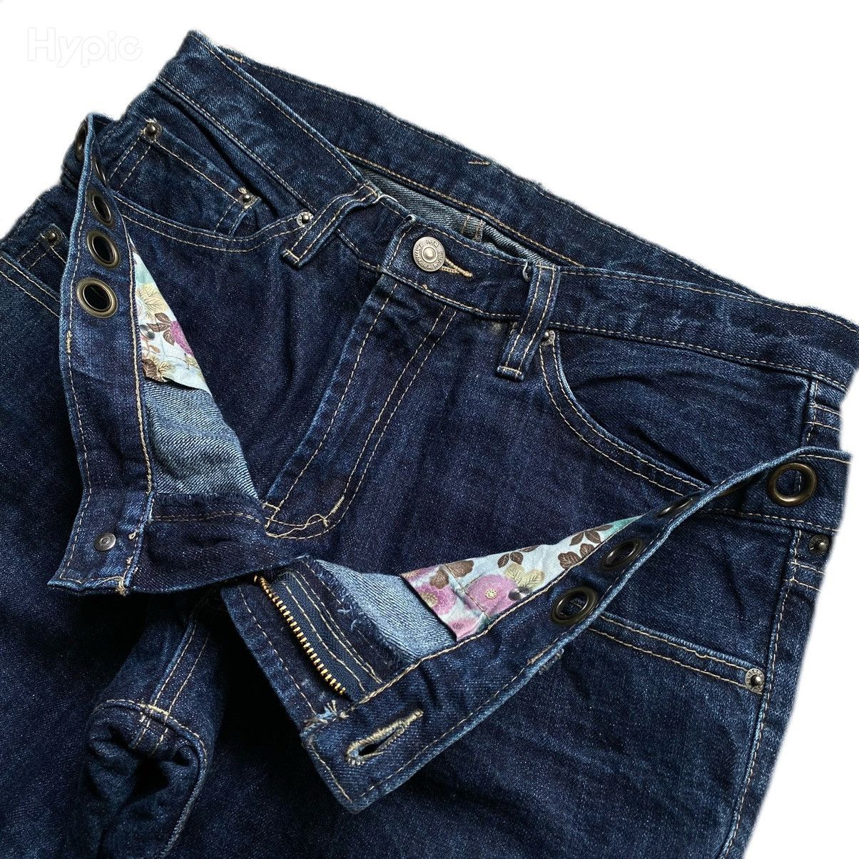 PPFM 🔥PPFM DOULE WAIST DENIM RARE PANTS. Size US 31 - 9 Thumbnail