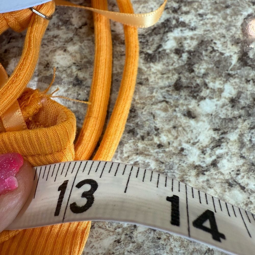PRINCESS POLLY Princess Polly Orange Ruched Spaghetti Strap Mini Dress Size S / US 4 / IT 40 - 8 Thumbnail