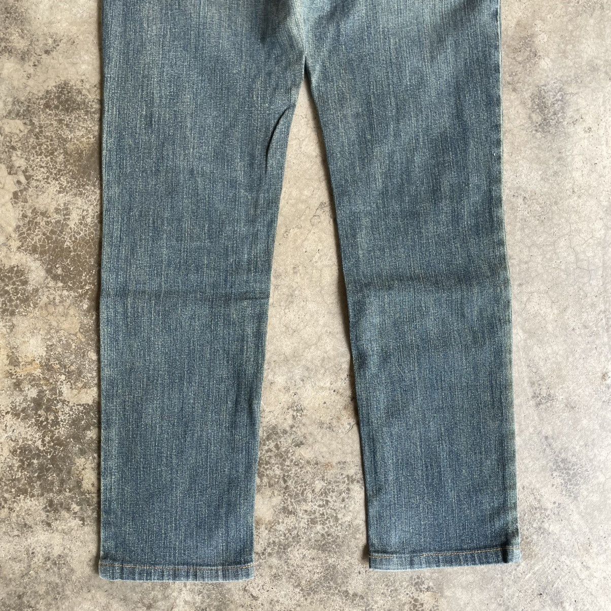 Wrangler 🔥Vintage Wrangler Stoned Washed Ripped Slim Fit Denim Jeans Size US 32 / EU 48 - 6 Thumbnail