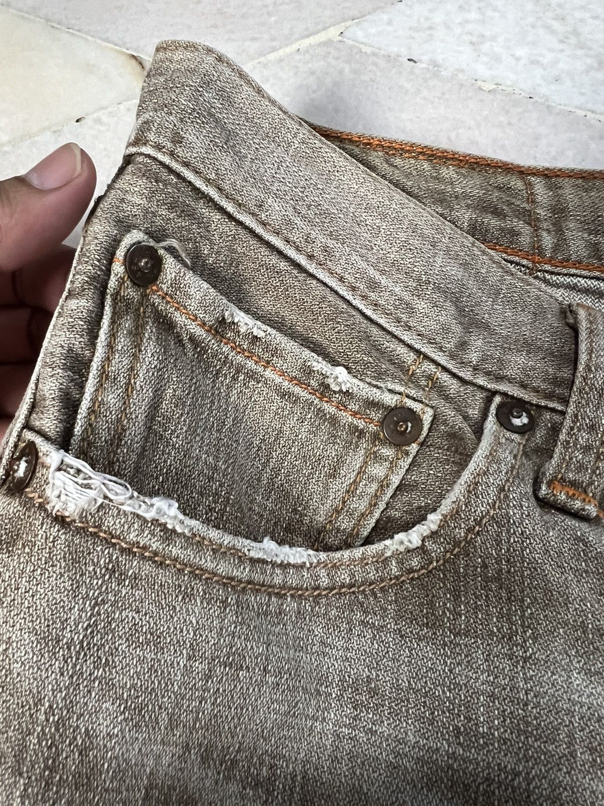 Levi's 💥BAGGY💥VINTAGE LEVIS 502 BROWN JEANS VERY RARE Size US 33 - 6 Thumbnail