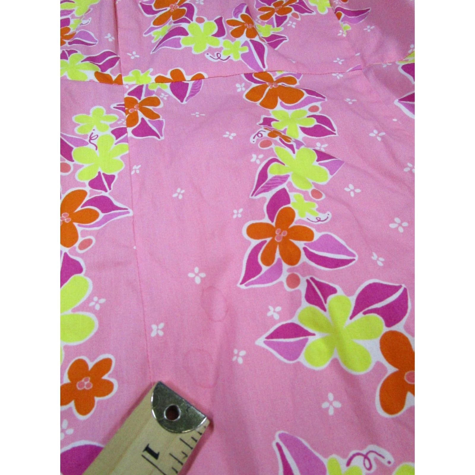Lilly Pulitzer Lilly Pulitzer Dress Womens 6 Pink Floral Cotton Sleeveless Cowl Neck Tie Short Sundress Fit & Flare 90s? Size M / US 6-8 / IT 42-44 - 5 Thumbnail
