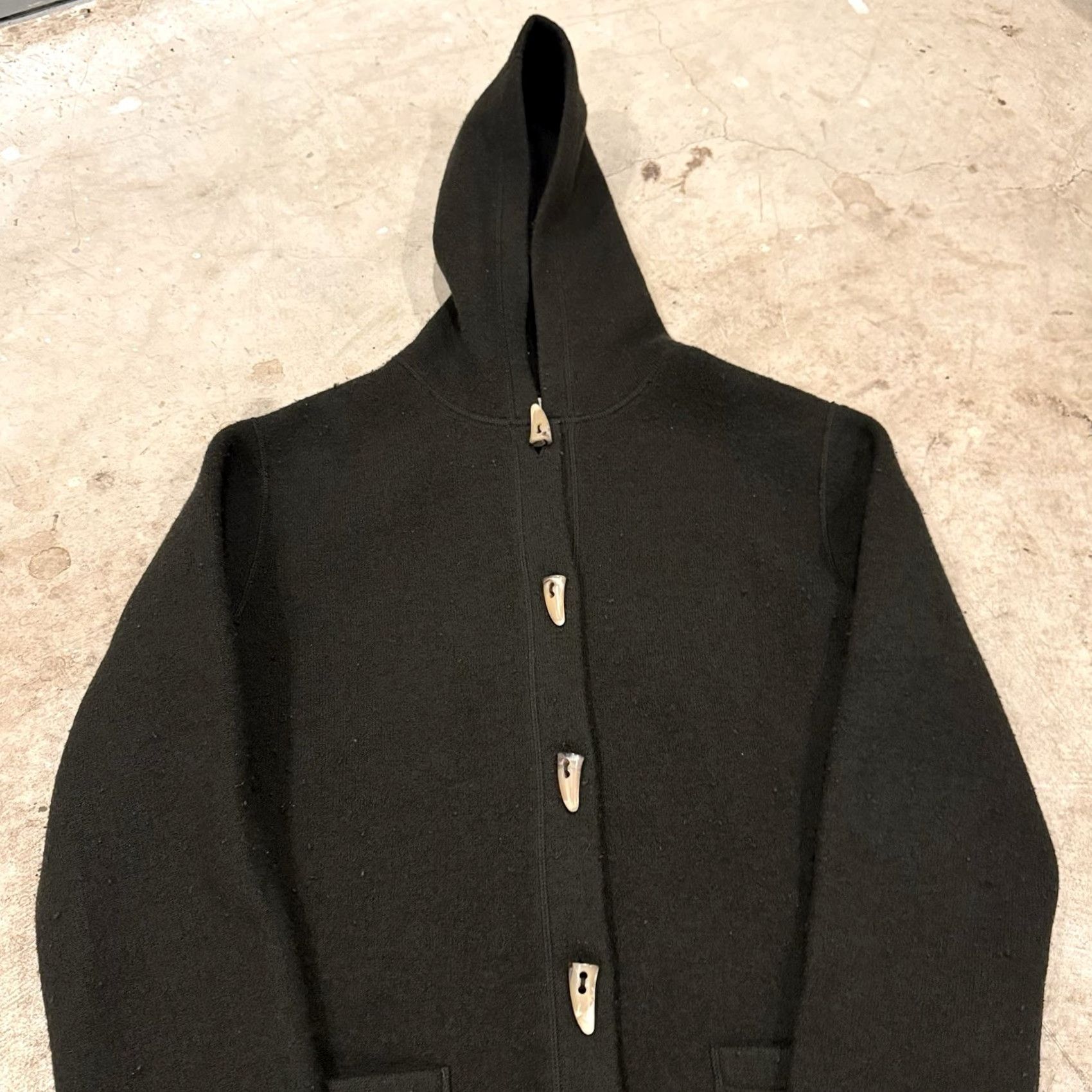 Jones New York VINTAGE Jones New York Sport Jacket M Wool Hooded Toggle Button Winter Green Womens Size M / US 6-8 / IT 42-44 - 4 Thumbnail