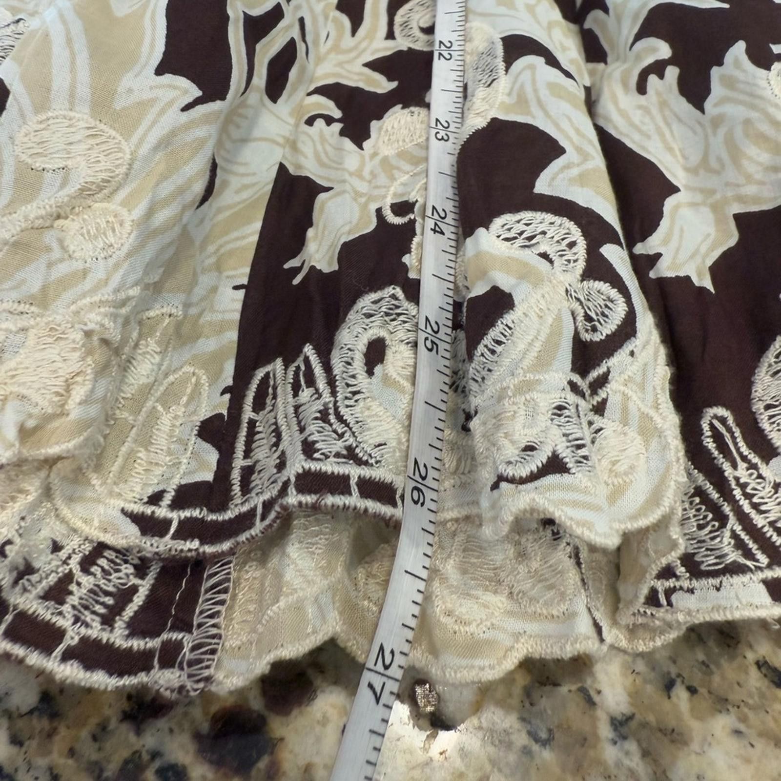 Coldwater Creek Cold water Creek floral lace pleated midi skirt SZ PL Size 36" / US 14 / IT 50 - 8 Thumbnail