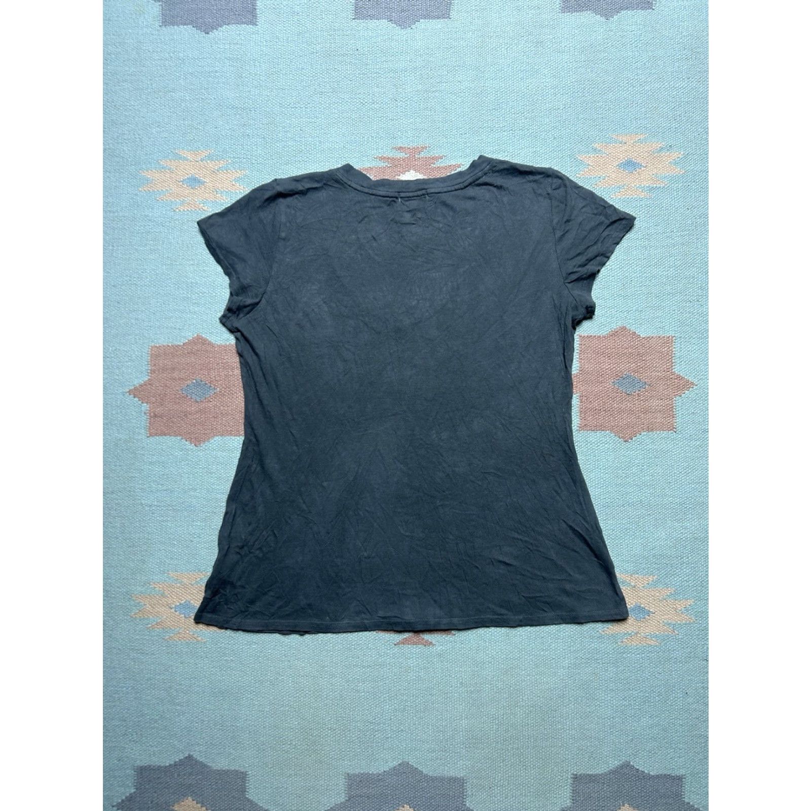 Juicy Couture Juicy Couture V-Neck T-Shirt Rhinestone Logo Spell Out Y2K Soft Women’s Large Gray Shirt Size L / US 10 / IT 46 - 5 Thumbnail