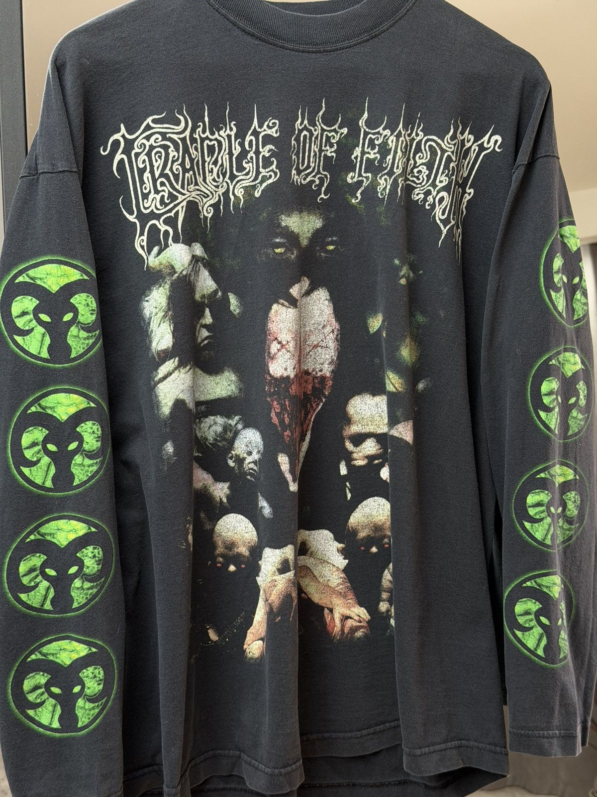 Band Tees Cradle Of Filth 1999 Canvas For A Lick Of Paint Long Sleeve Size US XL / EU 56 / 4 - 2 Thumbnail