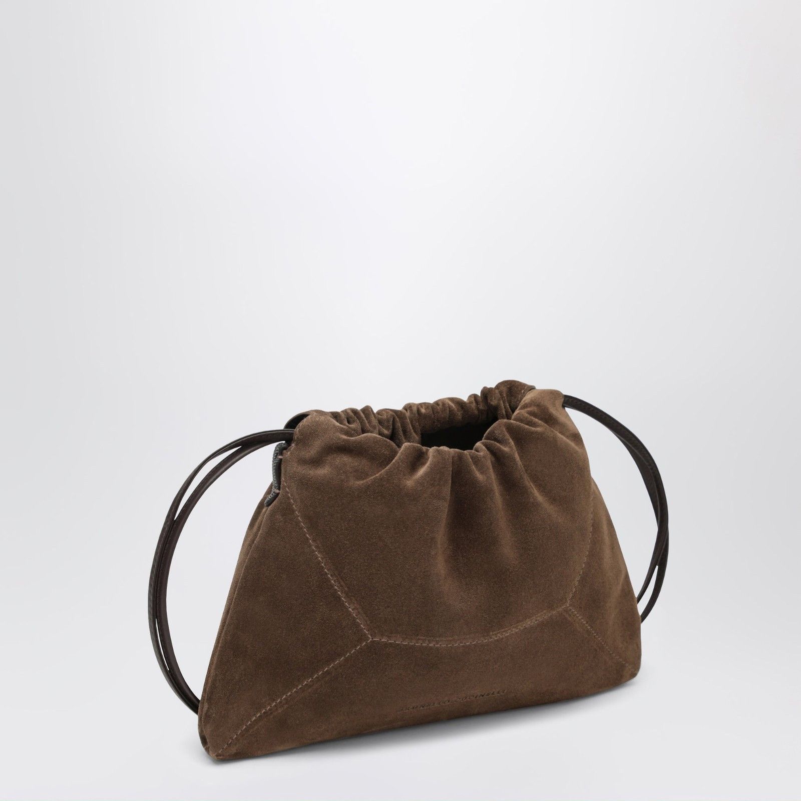 Brunello Cucinelli BRUNELLO CUCINELLI Caramel Suede BC Duo Pouch Bag New & Auth Size ONE SIZE - 2 Thumbnail