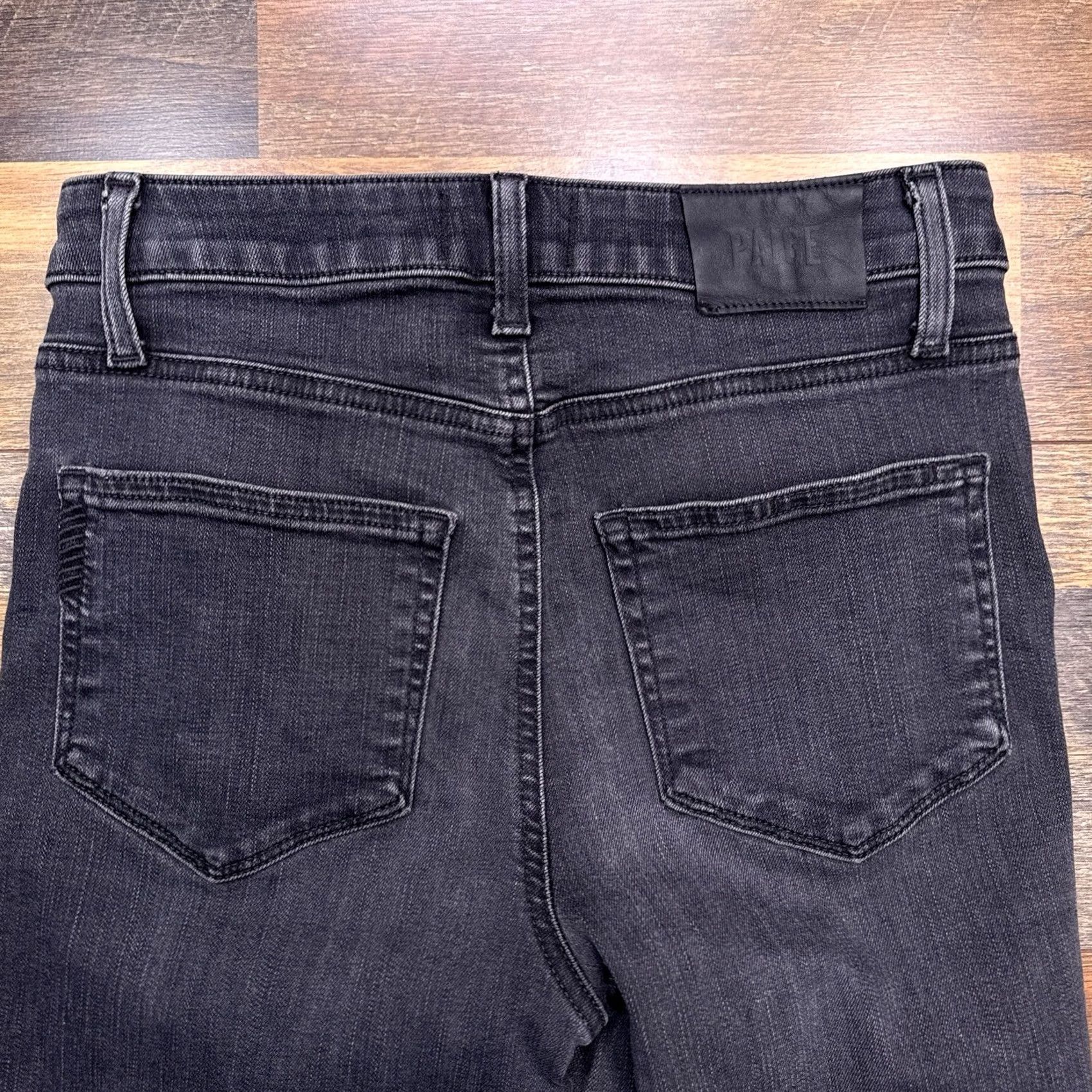 Paige Paige Jeans Slim Womens 26 Black High Rise Stretch Denim 5-Pocket Logo Straight City Vintage: No Mens Womens Size 26" / US 2 / IT 38 - 7 Thumbnail