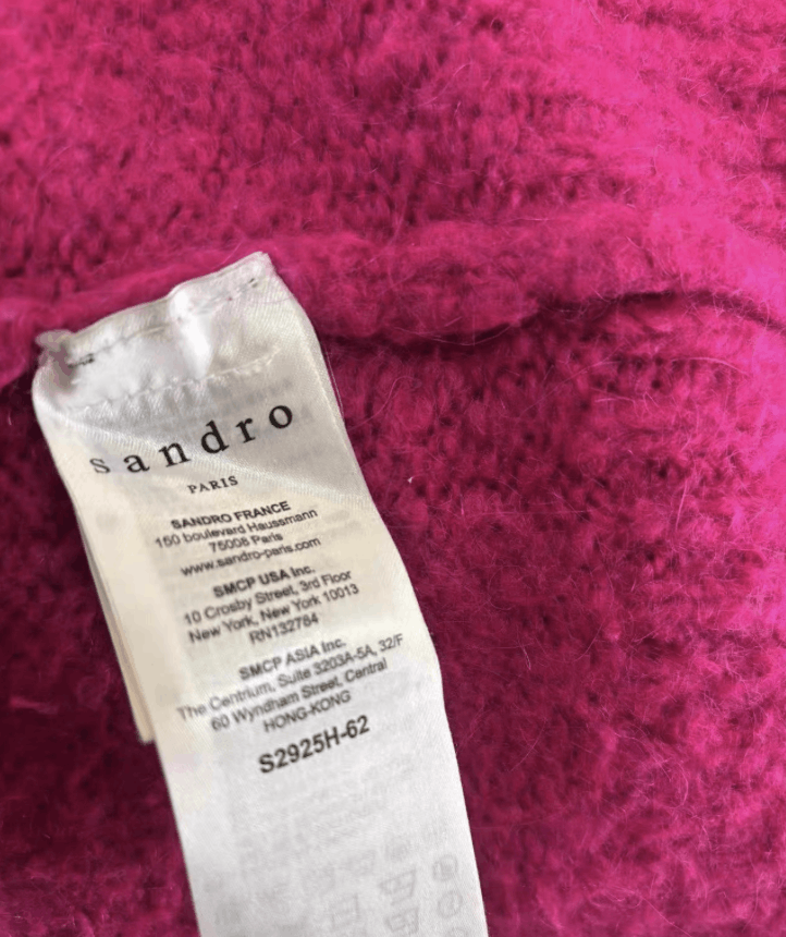 Sandro SANDRO Genuine Mohair Sweater K31 Size XS / US 0-2 / IT 36-38 - 4 Thumbnail