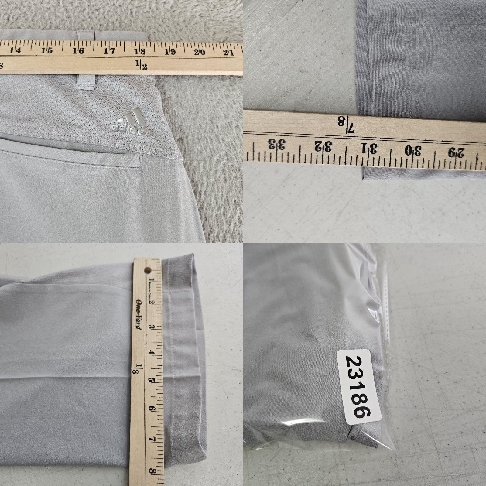Adidas Adidas Pants Mens 36x32 Gray Golf Stretch Performance Flat Front Lightweight Pants Mens 36 Gray Golf Stretch Flat Front Size US 36 / EU 52 - 8 Thumbnail