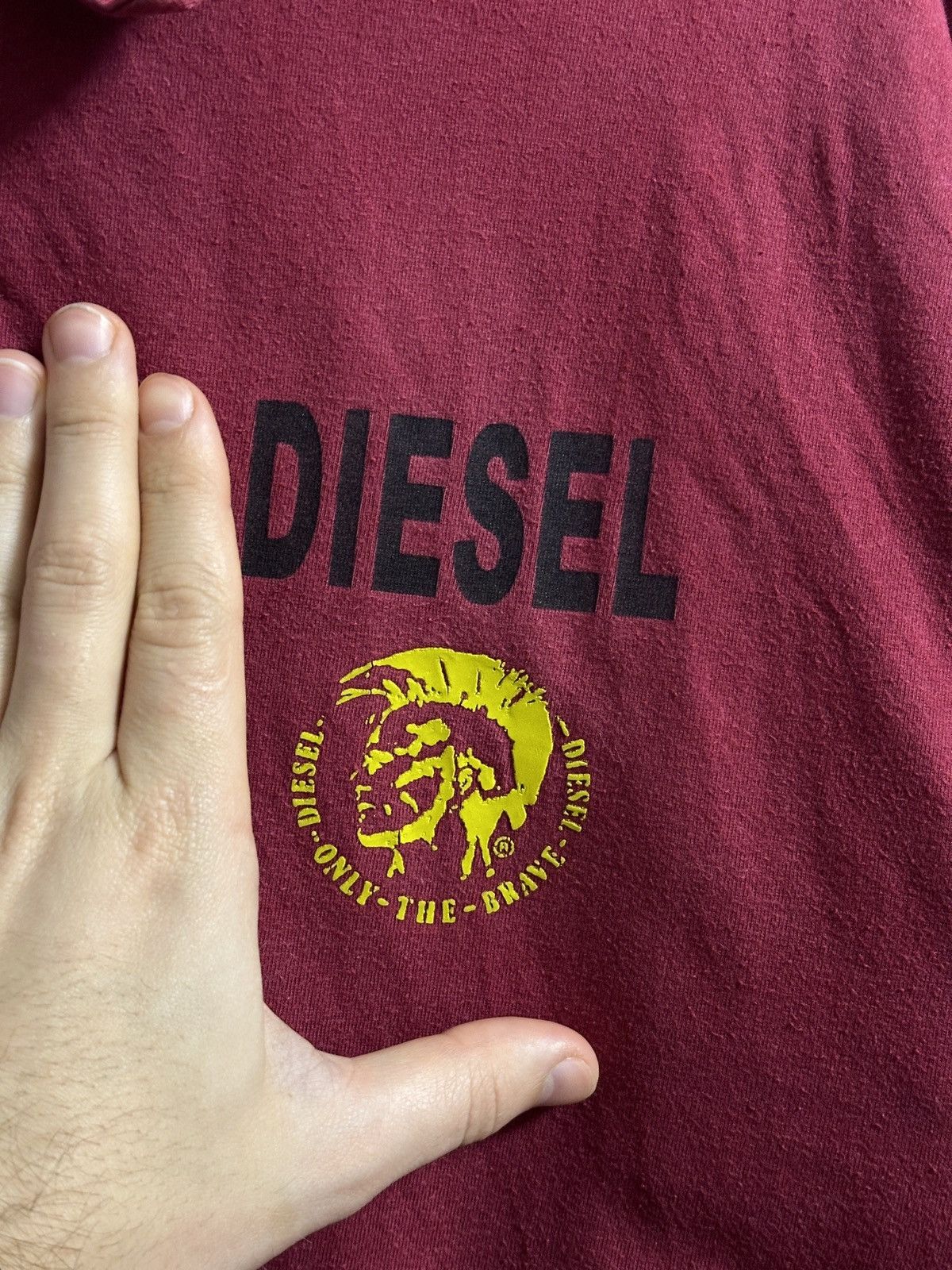 Diesel Rare Vintage Polo Diesel Avant-Garde Japan Y2K Style. Size US XL / EU 56 / 4 - 4 Thumbnail