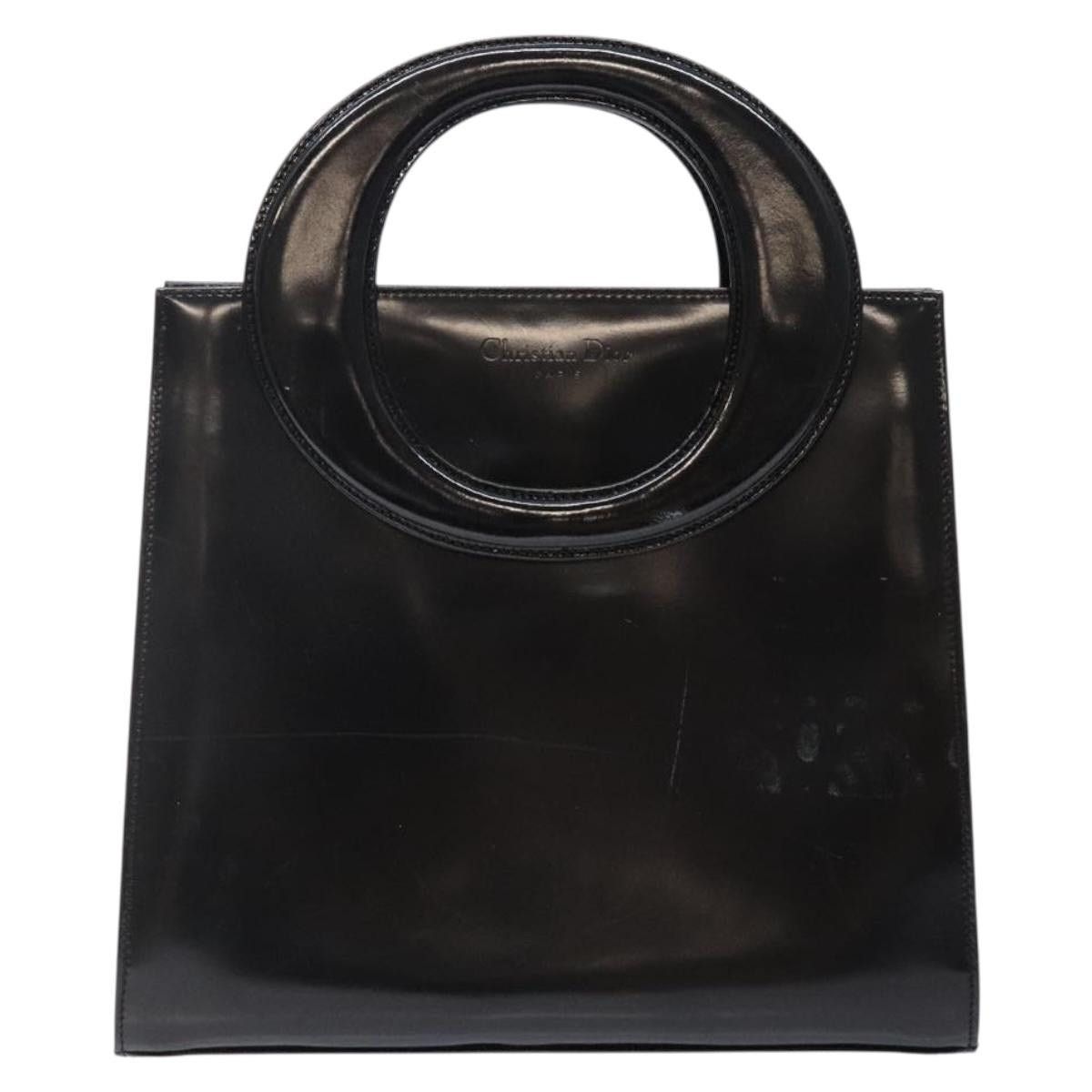 Dior DIOR Hand Bag Leather Black Gold Size ONE SIZE - 2 Thumbnail