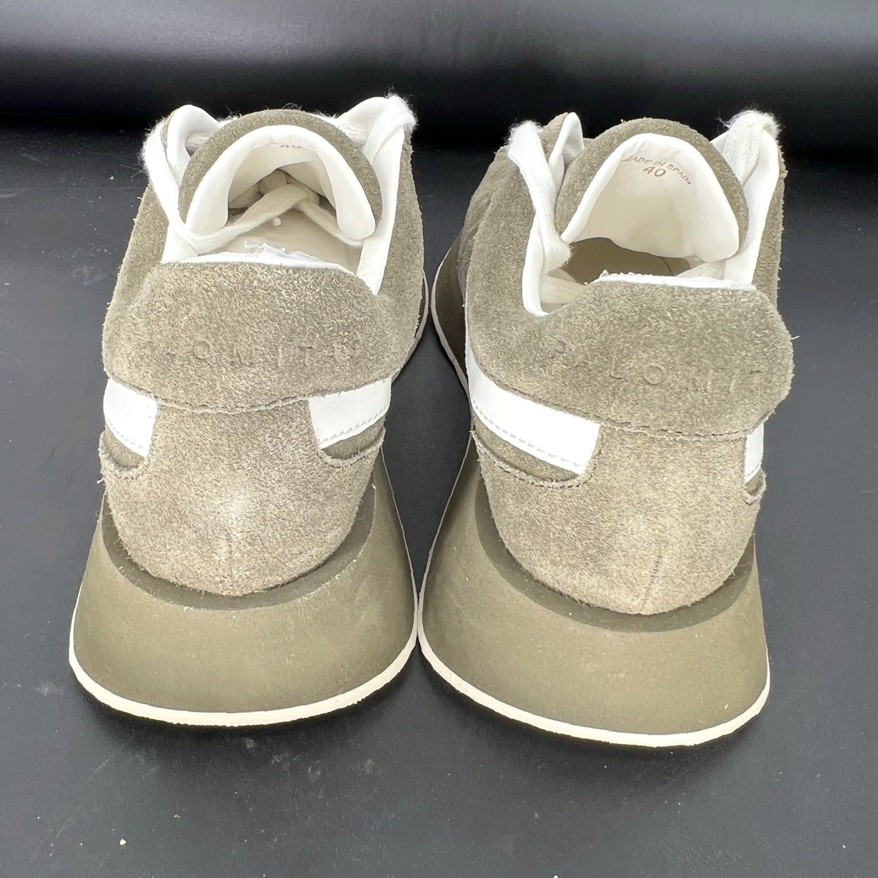 Vintage PALOMA BARCELÓ Palomitas Green Suede Sneakers Low Top 9 Women Casual Athletic Shoes Size US 9 / IT 39 - 5 Thumbnail
