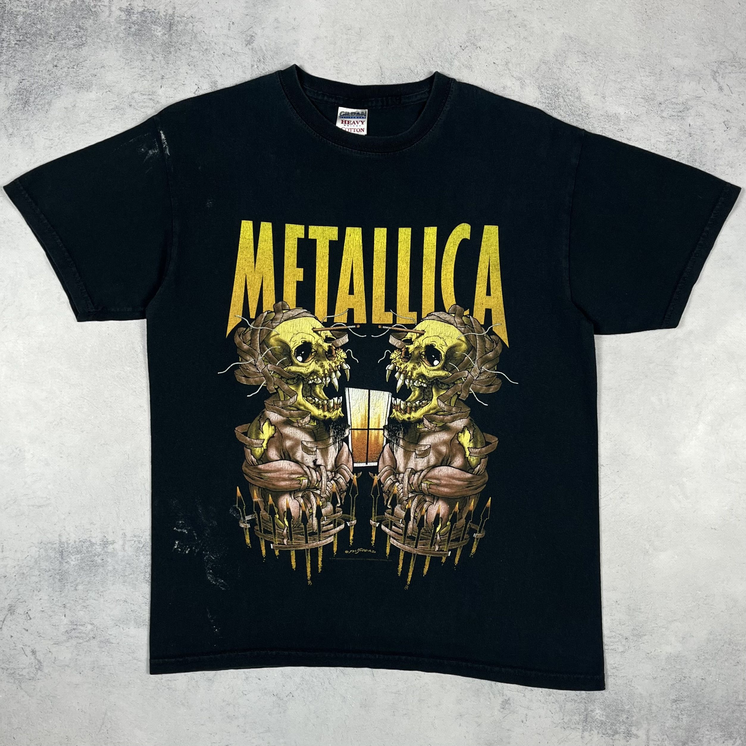 Band Tees Vintage Metallica Pushead Rare Rock Band T Shirt 00’s Size US M / EU 48-50 / 2 - 2 Thumbnail