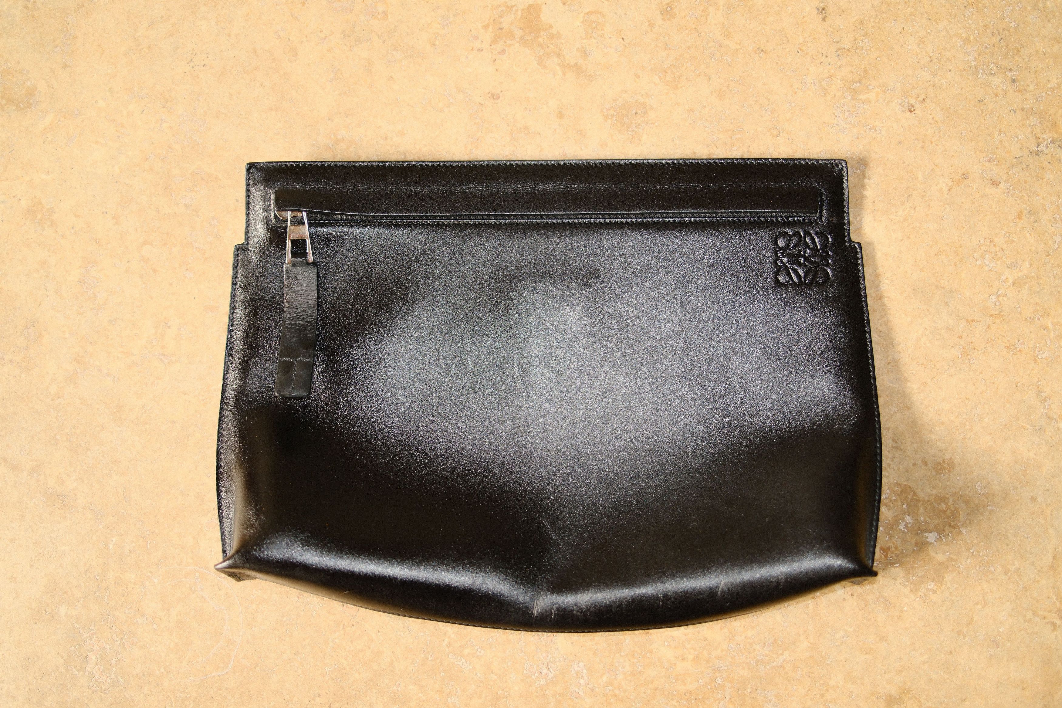 Loewe Loewe T Pouch in satin calfskin Size ONE SIZE - 1 Thumbnail