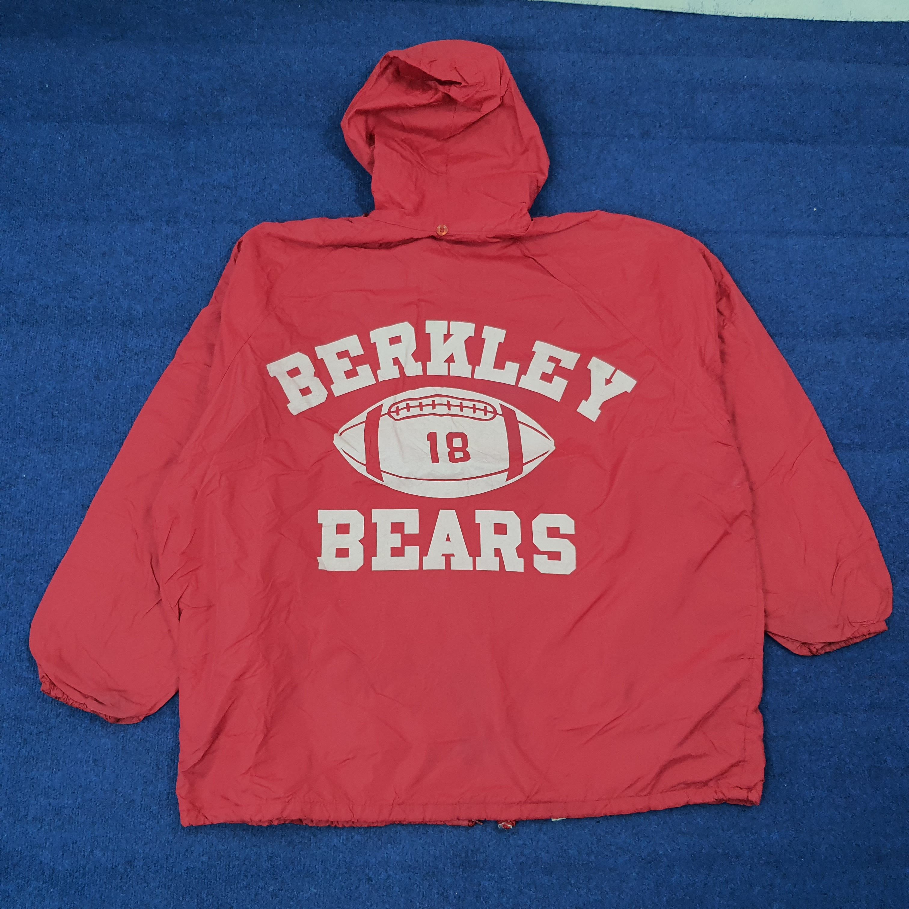 Champion Vintage 70s Champion Red Berkeley Bears Coach Jacket C274N9 Size US XXL / EU 58 / 5 - 1 Thumbnail