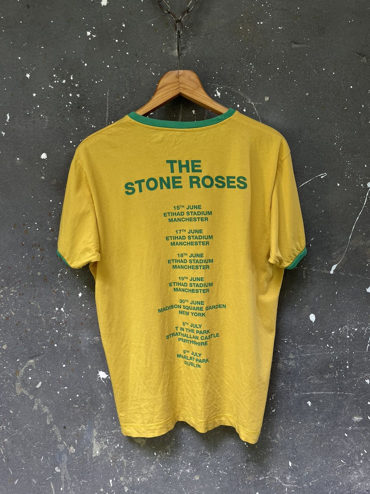 Vintage The Stone Roses 00’s Vintage T-Shirt Tour Yellow RARE Size US L / EU 52-54 / 3 - 2 Thumbnail