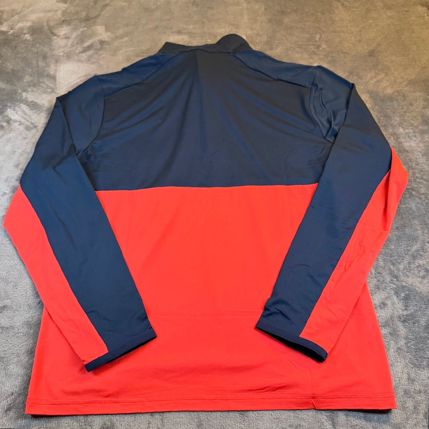 RLX Ralph Lauren VINTAGE RLX Ralph Lauren Golf Quarter Zip Pullover Navy Red Mens M NWT Size US M / EU 48-50 / 2 - 5 Thumbnail